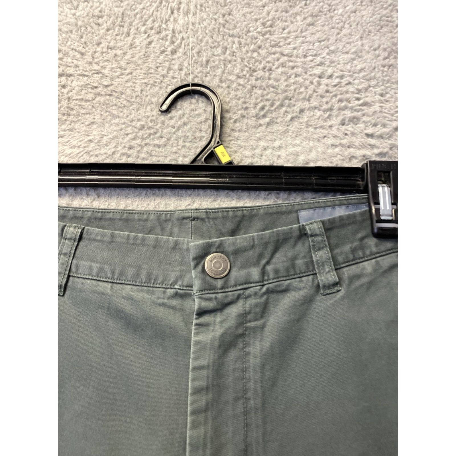 Bonobos Bonobos Chino Pants Mens 33x32 Olive Green Slim fit Straight Leg 32 Inseam Casual Smart-Casual Size US 33 - 2 Thumbnail