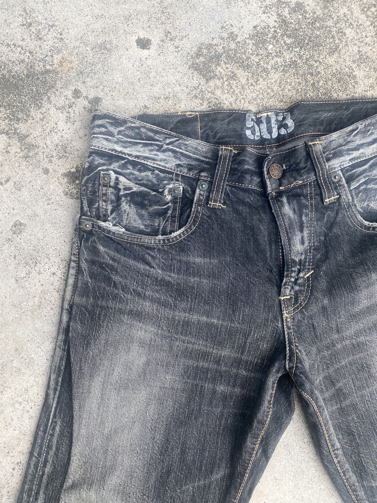 Edwin × Vintage Vintage y2k Edwin Clawmark Straightcut Jeans Size US 31 - 8 Thumbnail