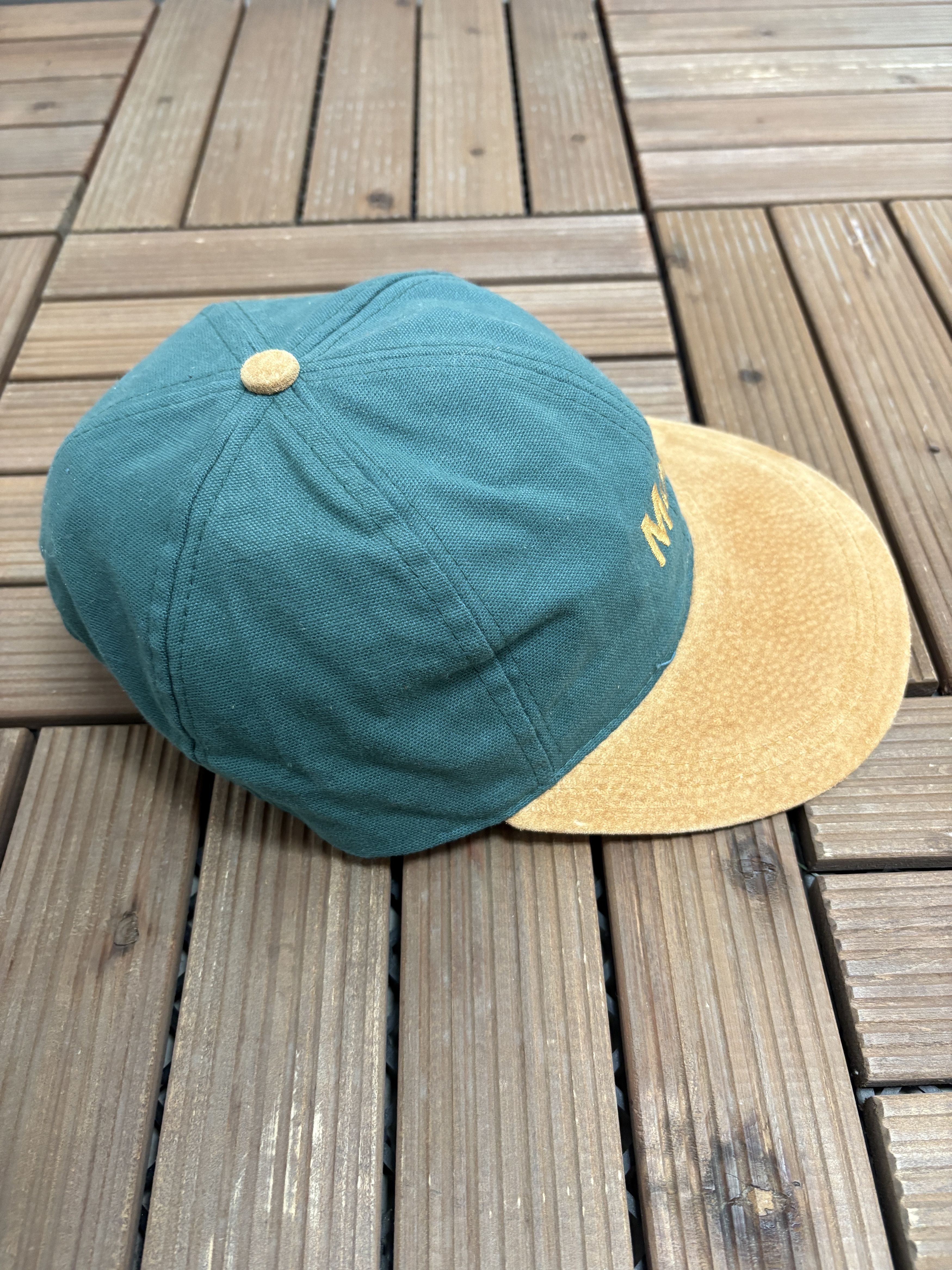 Vintage Mobil Embroidered Vintage Green Metal Clasp Hat Cap Size ONE SIZE - 4 Thumbnail