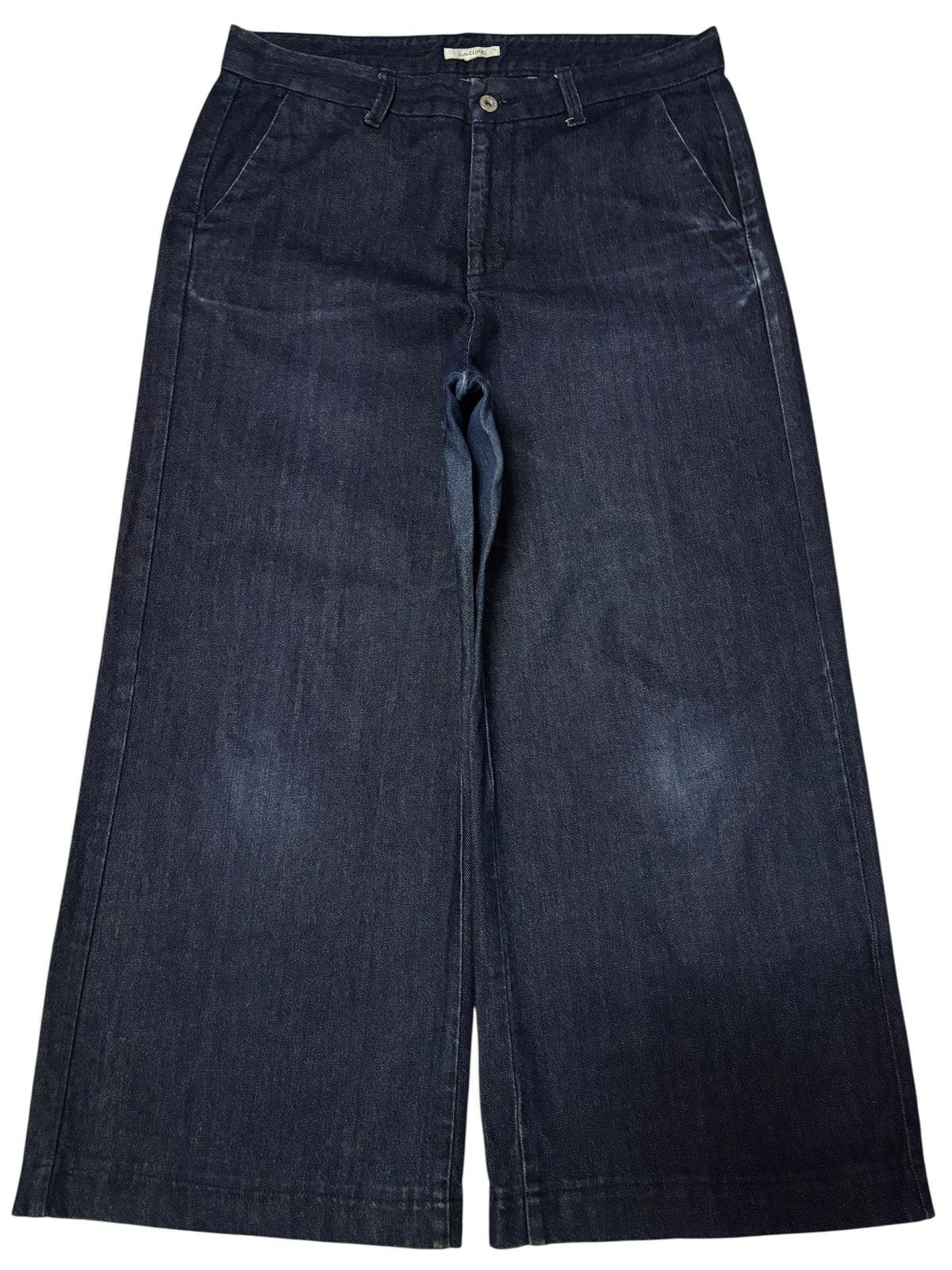 Japanese Brand Vtg Studio Clips Japan Baggy Wide Leg Jeans Size US 35 - 1 Thumbnail