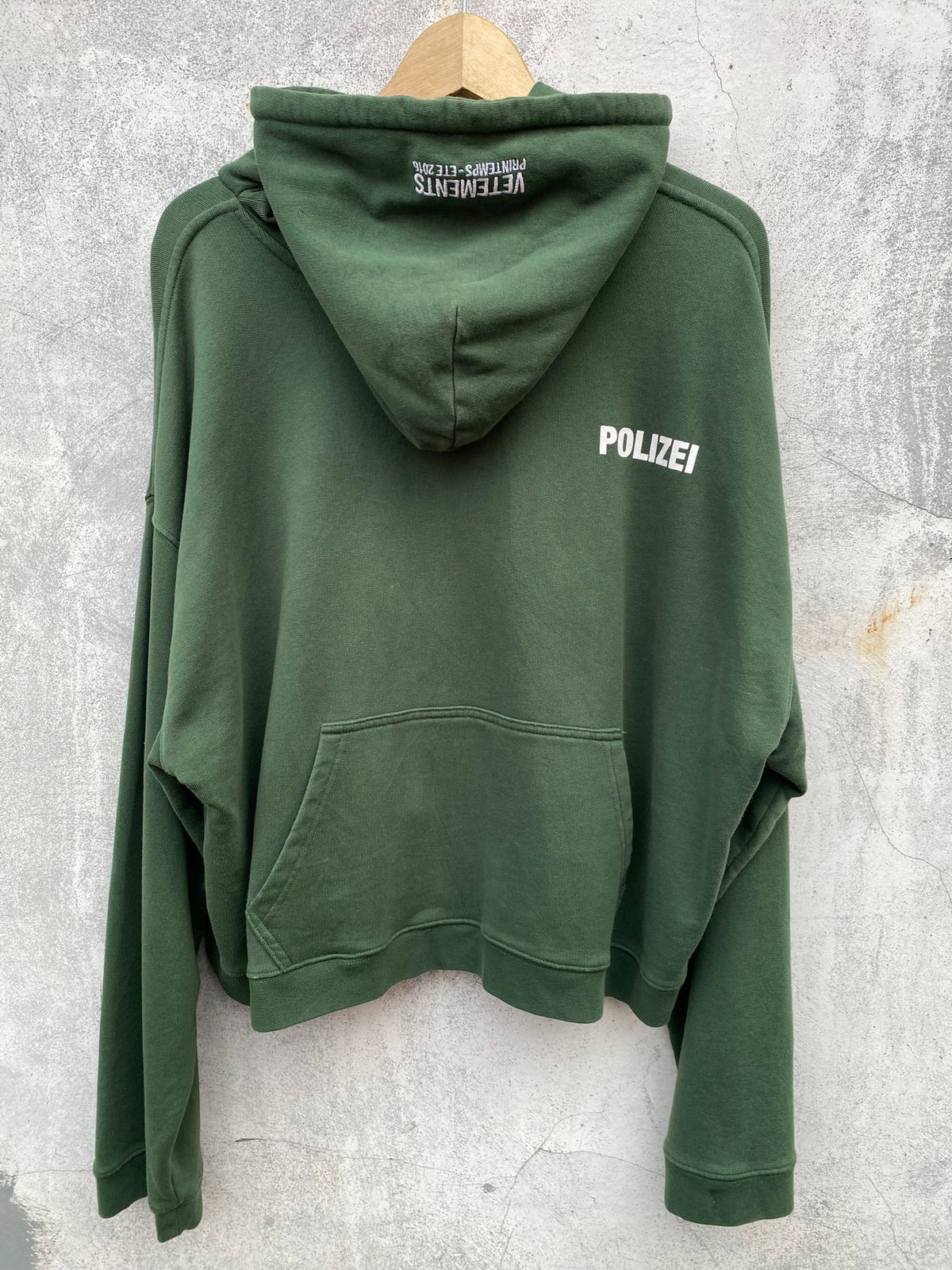 Vetements Vetements SS16 Green Polizei Hoodie Size US XS / EU 42 / 0 - 2 Thumbnail
