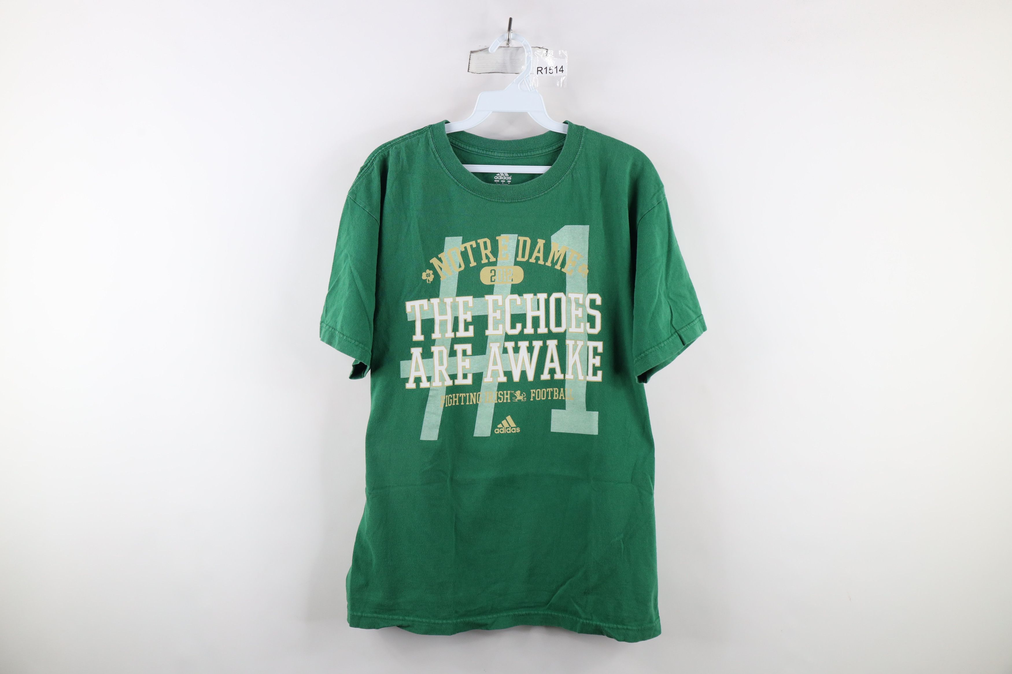 Adidas × Vintage Vintage Adidas Out Notre Dame University Football T-Shirt Size US L / EU 52-54 / 3 - 1 Thumbnail