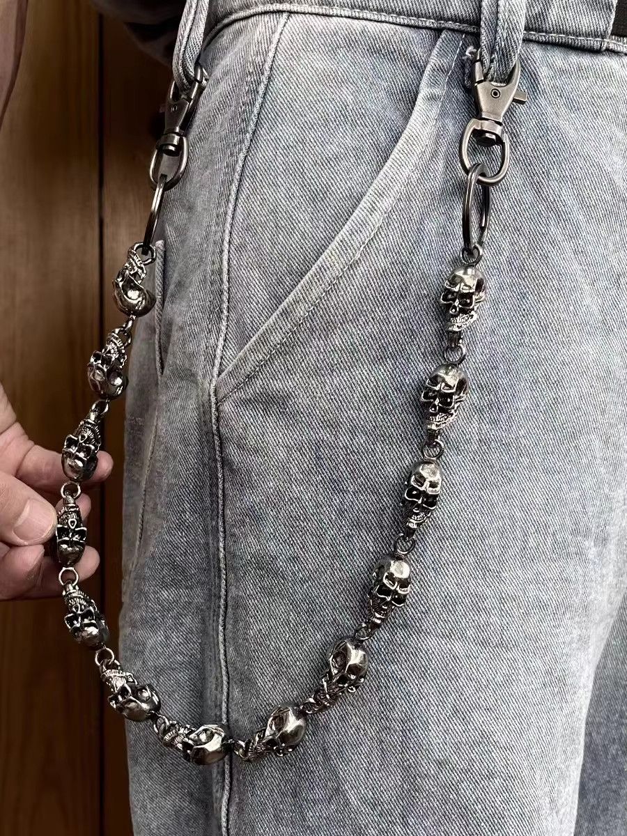 Jewelry Skull Punk Rock Link Wallet Pant Chain Size ONE SIZE - 1 Thumbnail