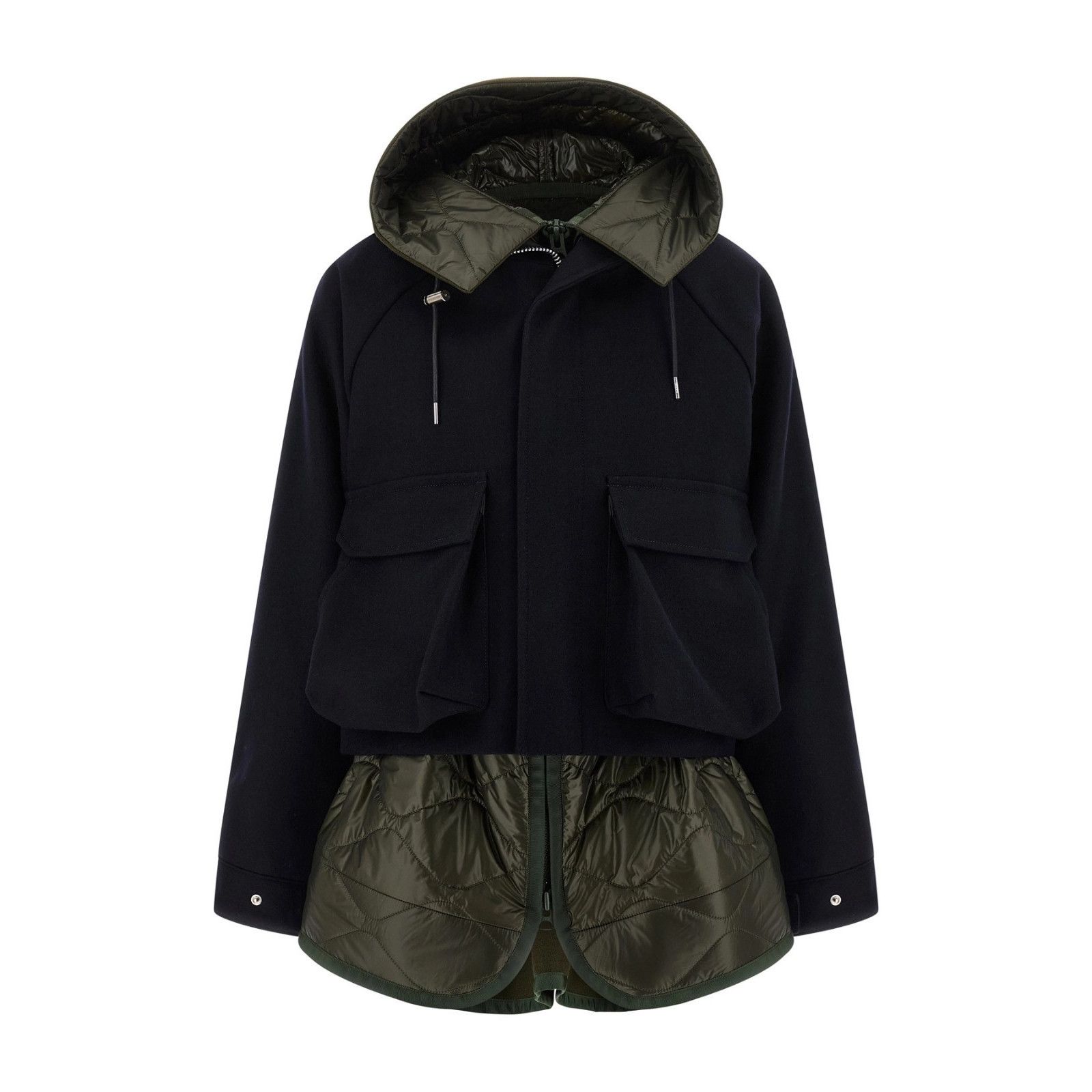 Sacai SACAI Melton Blouson Multicolor Jacket New & Authentic (Wome Size ONE SIZE - 1 Thumbnail
