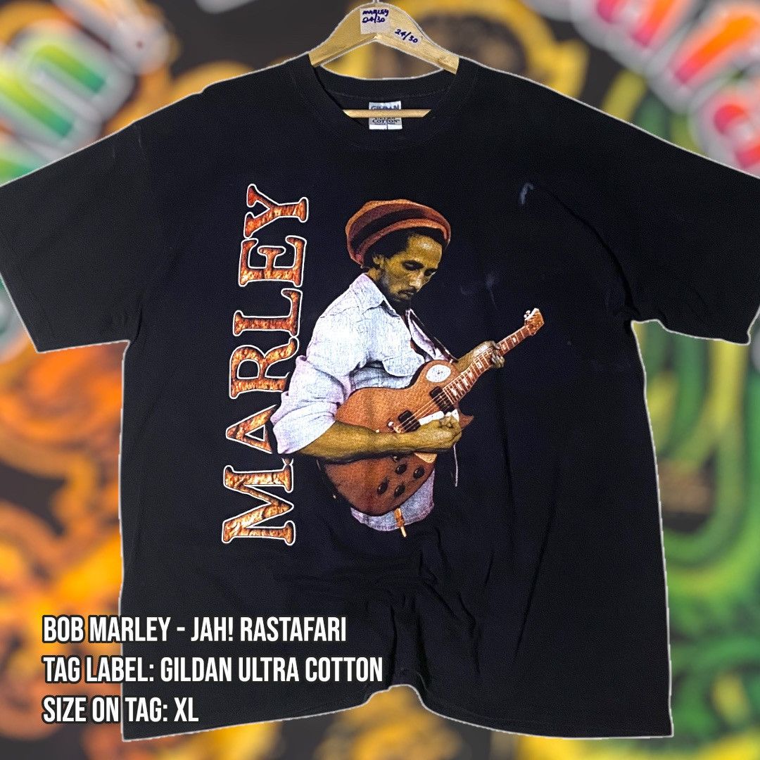 Band Tees × Vintage Bob Marley - Jah Rastafari 1980 (Last Performance) Band Tee Size US XL / EU 56 / 4 - 1 Thumbnail