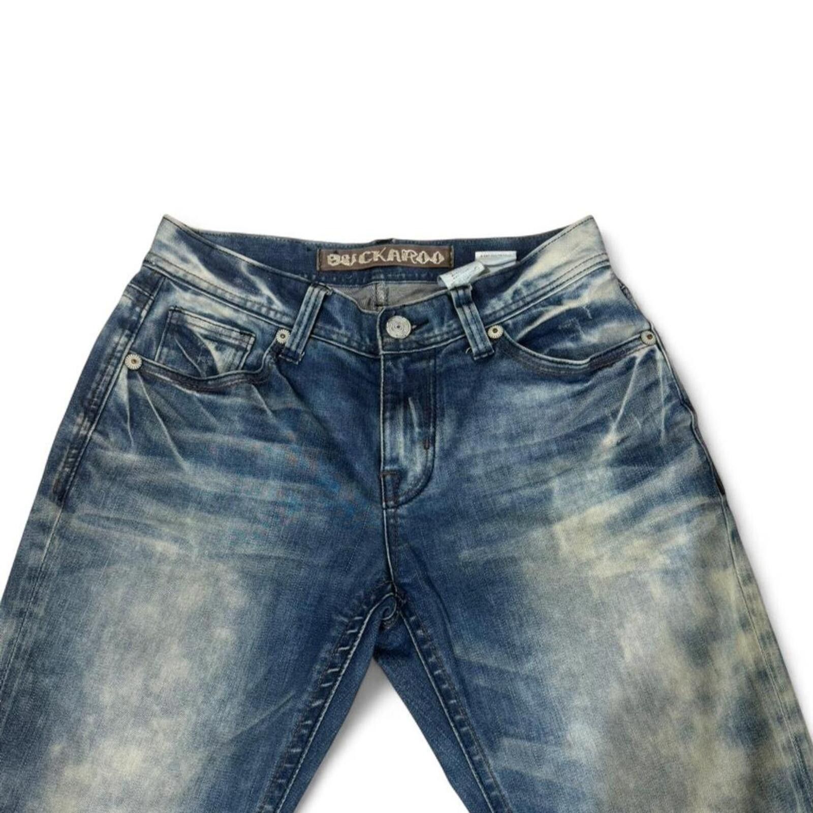 Other BUCKAROO LIGHT WASH UNIQUE DESIGN STRAIGHT LEG DENIM JEANS Size US 30 / EU 46 - 5 Thumbnail