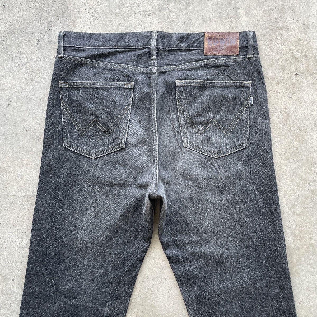 Edwin W36x32💥 Vintage Edwin Black Faded Jeans Denim Pants Size US 36 / EU 52 - 12 Thumbnail