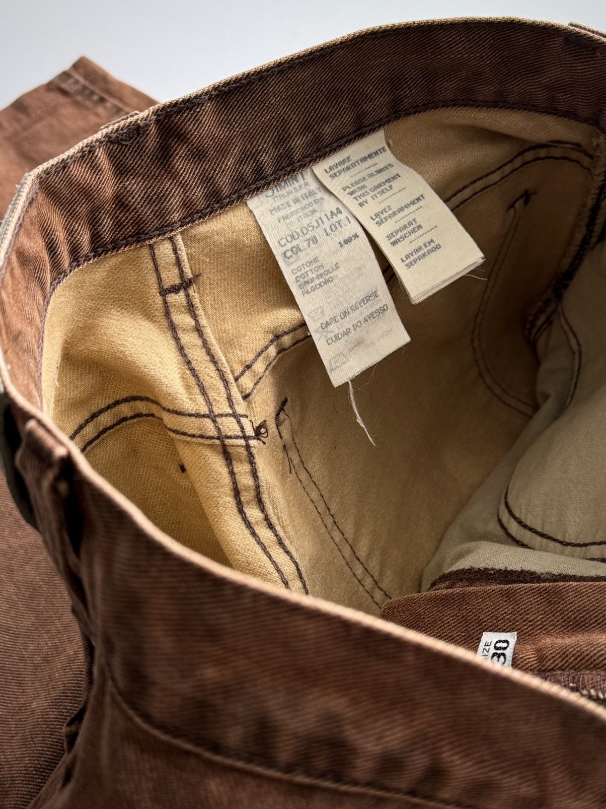 Armani Vintage 1990s Armani Jeans Copper Pants Size 30" / US 8 / IT 44 - 6 Thumbnail