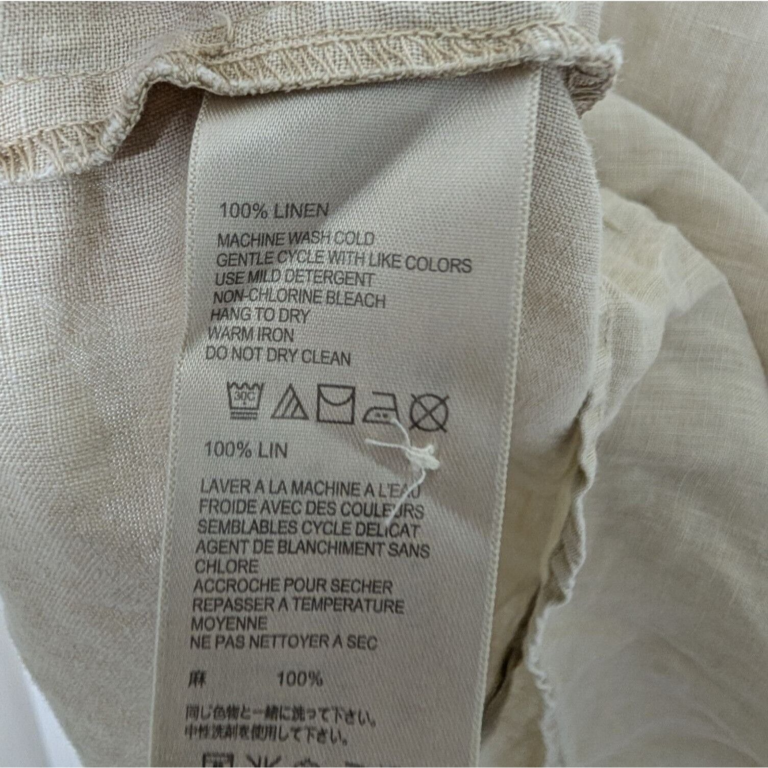Tommy Bahama Tommy Bahama Linen Shirt Dress Womens Size Medium Beige Size M / US 6-8 / IT 42-44 - 8 Thumbnail