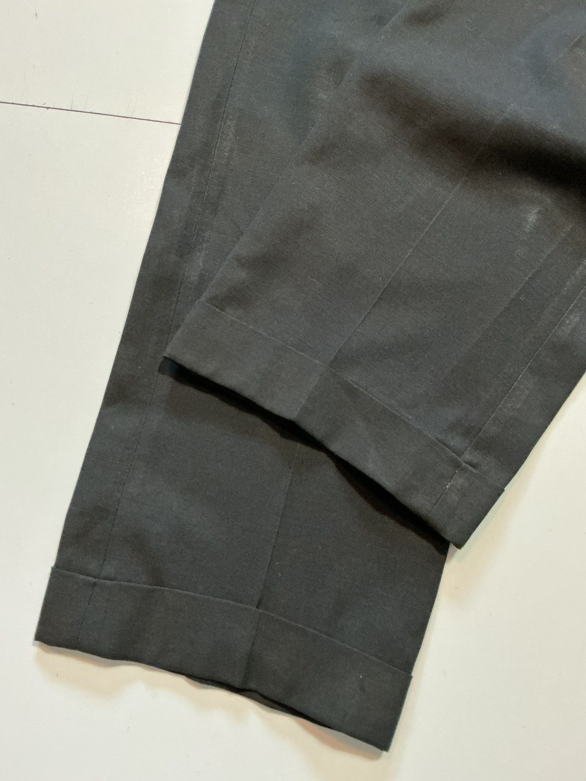 Vintage Vintage 60s Talon Zipper Cuffed Wool Hollywood Dress Pants Size US 32 / EU 48 - 13 Thumbnail