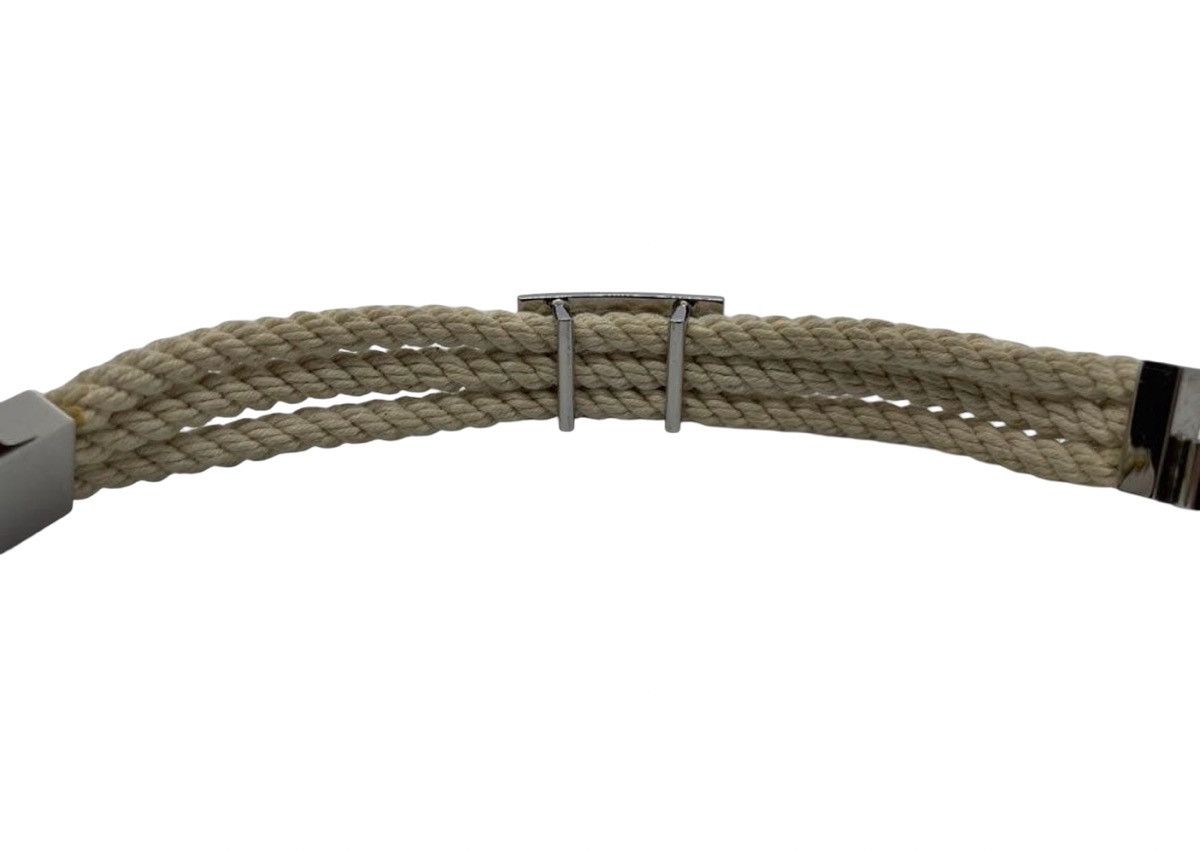 Dolce & Gabbana Dolce & Gabbana Archival Braided Rope Bracelet -Cream/Silver Size ONE SIZE - 7 Thumbnail