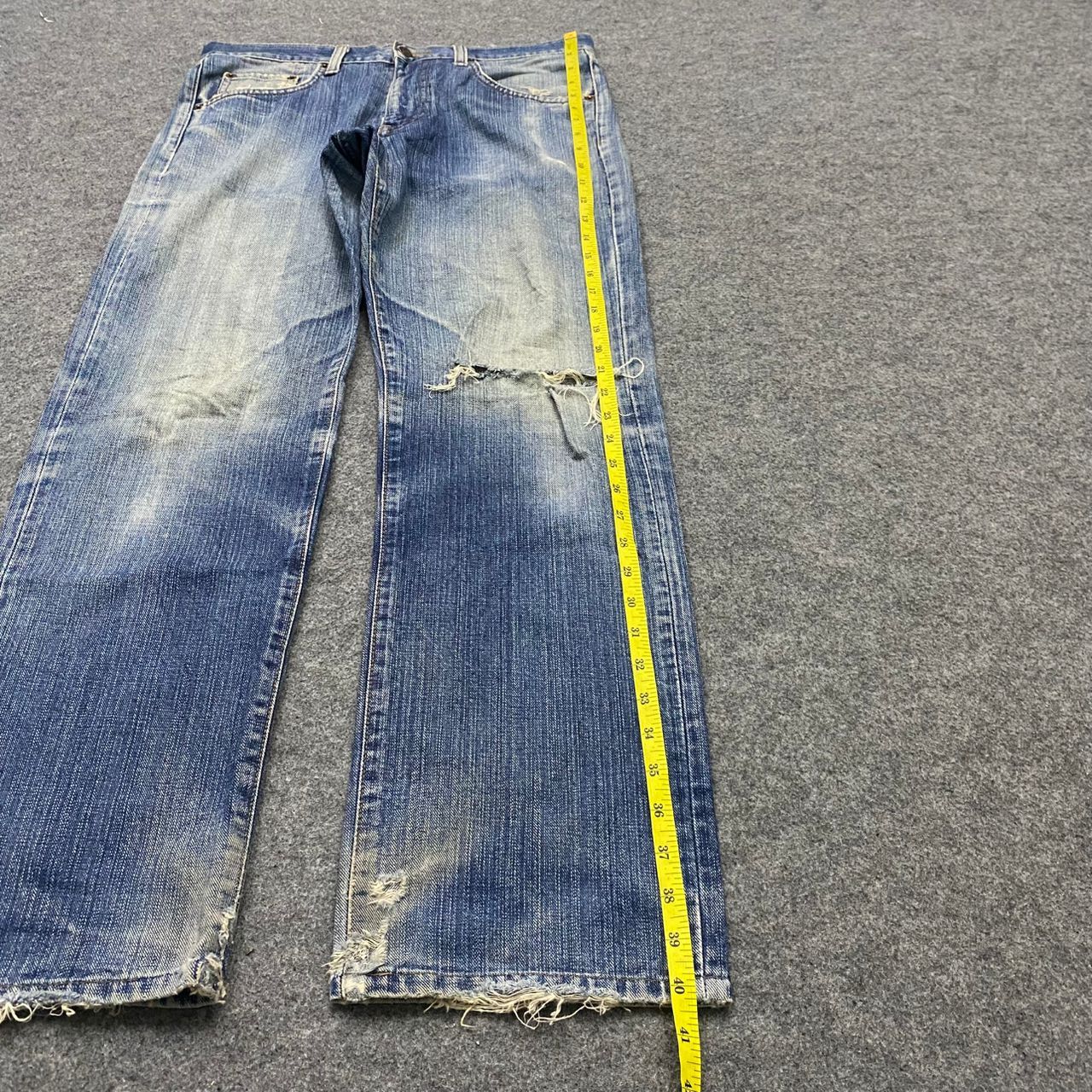 Edwin 💥Best Offer💥Vintage Edwin 503 Distressed Denim Size US 34 / EU 50 - 3 Thumbnail