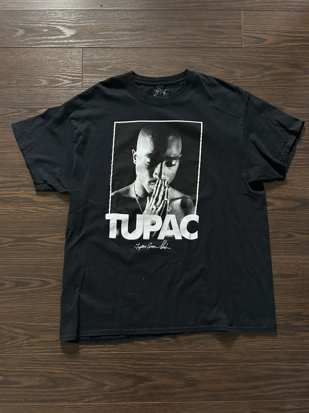 Death Row Records Tupac Graphic Tee Black Rap Vintage Style XL Size US XL / EU 56 / 4 - 1 Thumbnail