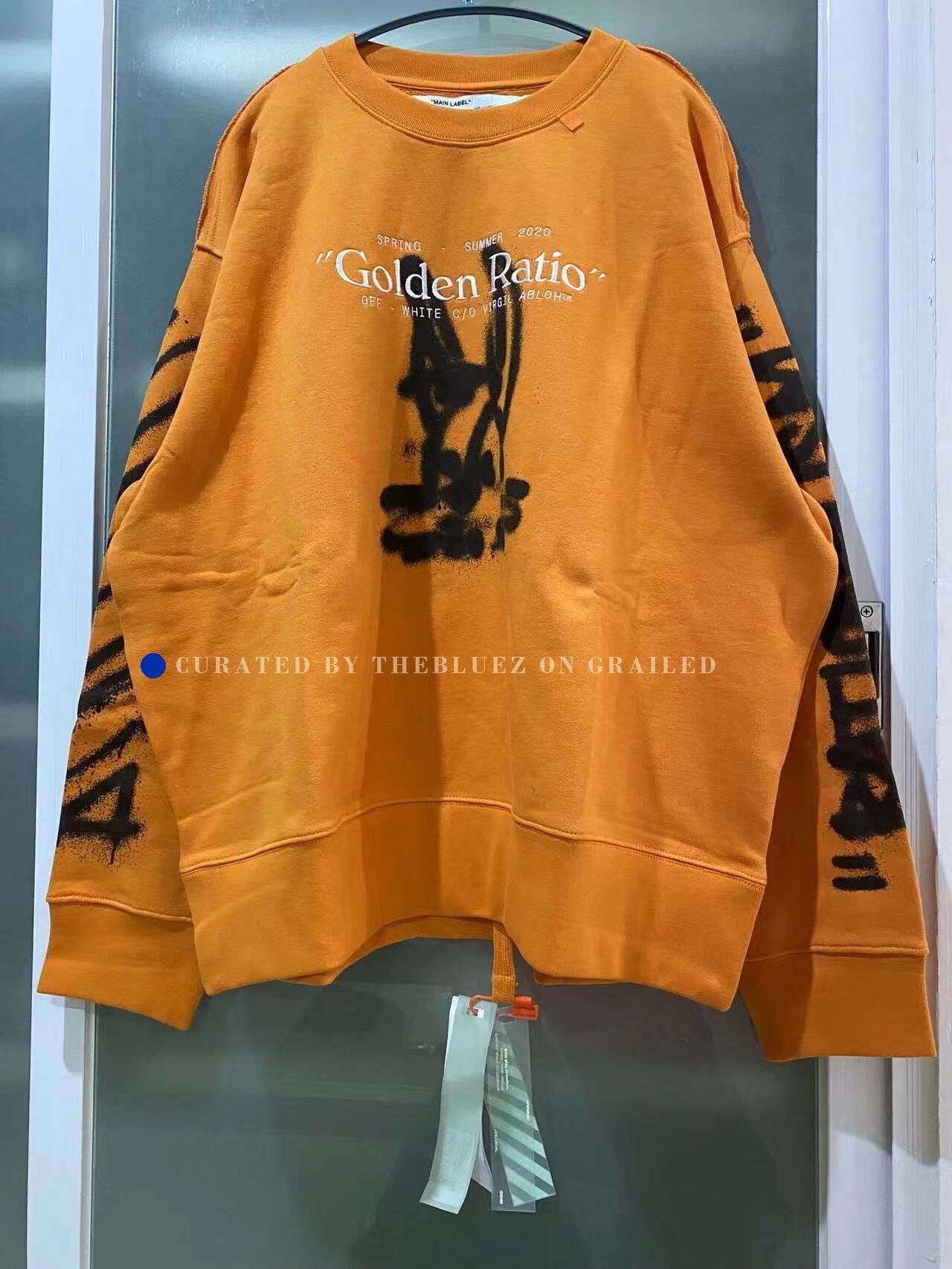 Off-White Off-White Orange Graffiti Sweatshirt Size US M / EU 48-50 / 2 - 1 Thumbnail