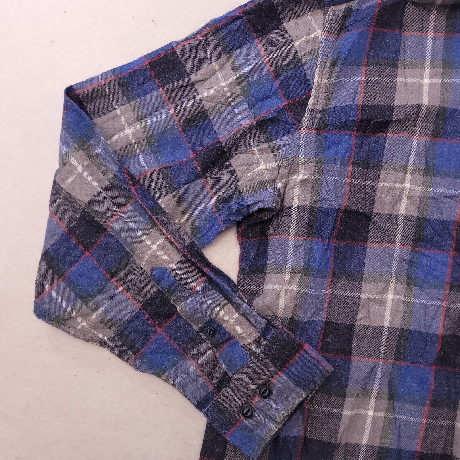 Weatherproof Weatherproof Madras Flannel Button Up Shirt Mens Size L Blue Size US L / EU 52-54 / 3 - 6 Thumbnail
