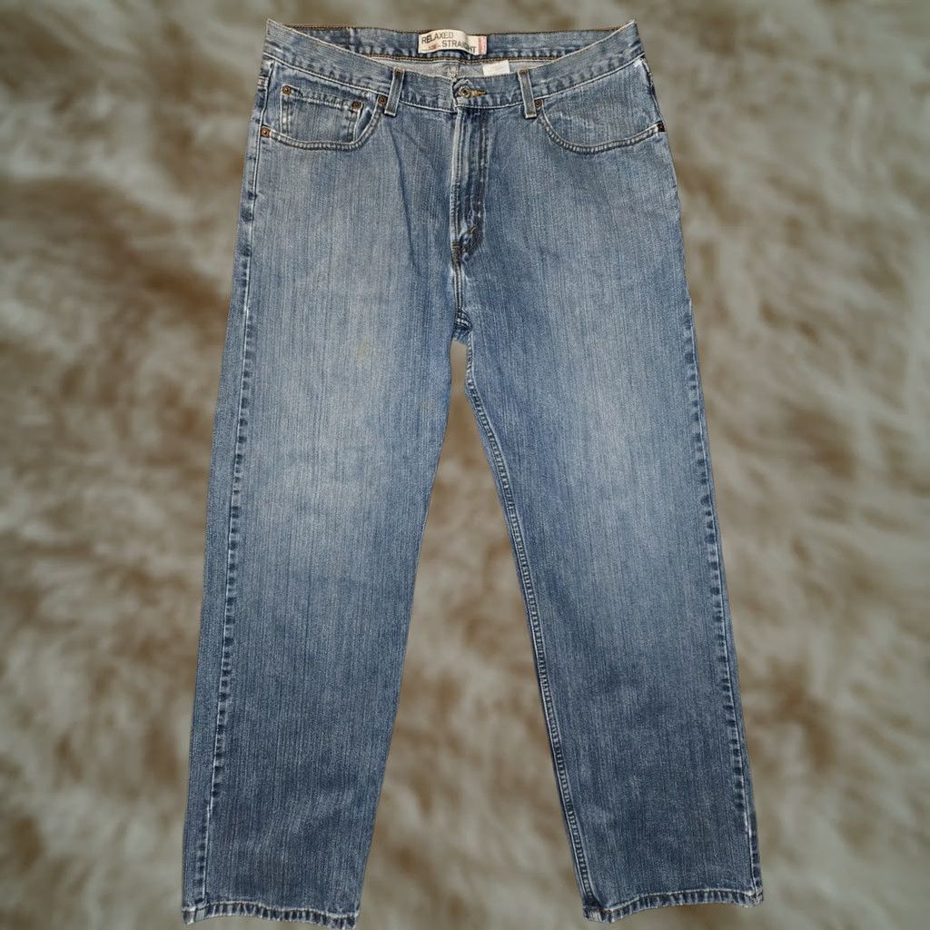 Levi's Levi's Relaxed Straight Leg Jeans Men's 36x30 100% Cotton Denim Casual Blue Logo 90s USA Distressed Pockets Regular 559 Jeans Mens Size US 36 / EU 52 - 1 Thumbnail