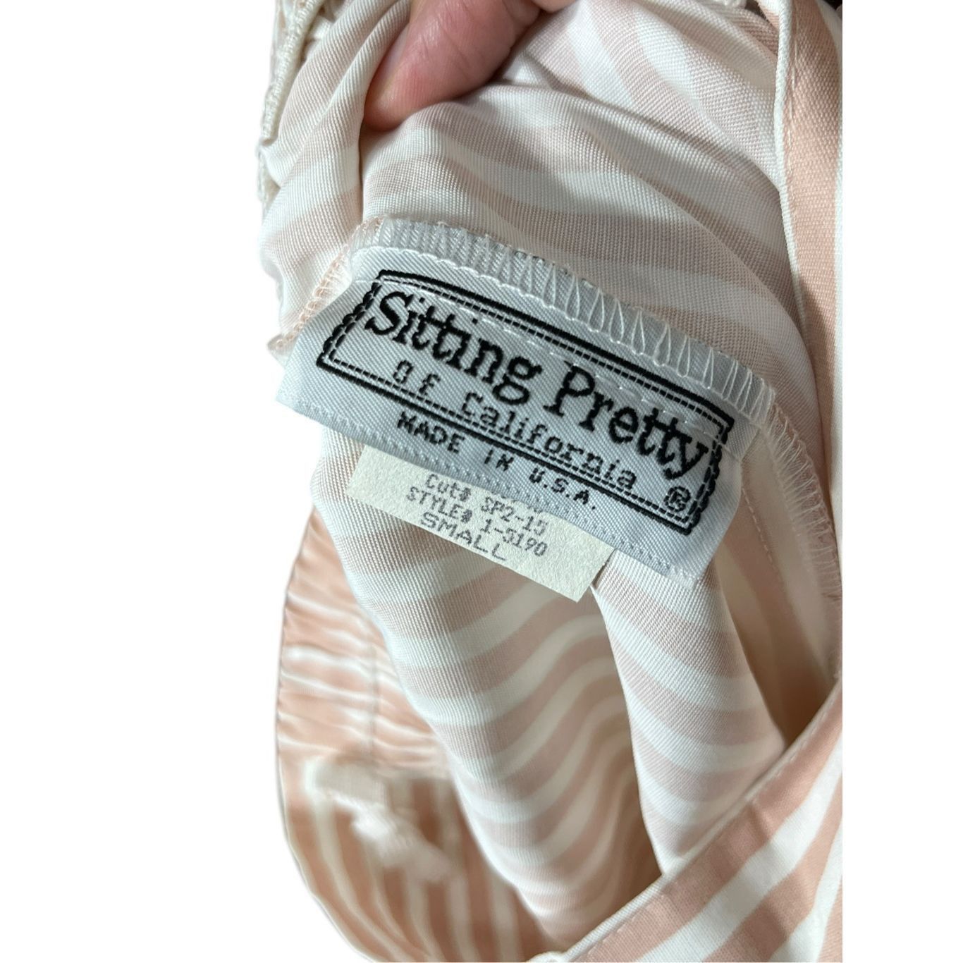 Other Vintage Sitting Pretty Of California 80s Stripped High Waisted Shorts Small NWT Size 26" / US 2 / IT 38 - 6 Thumbnail