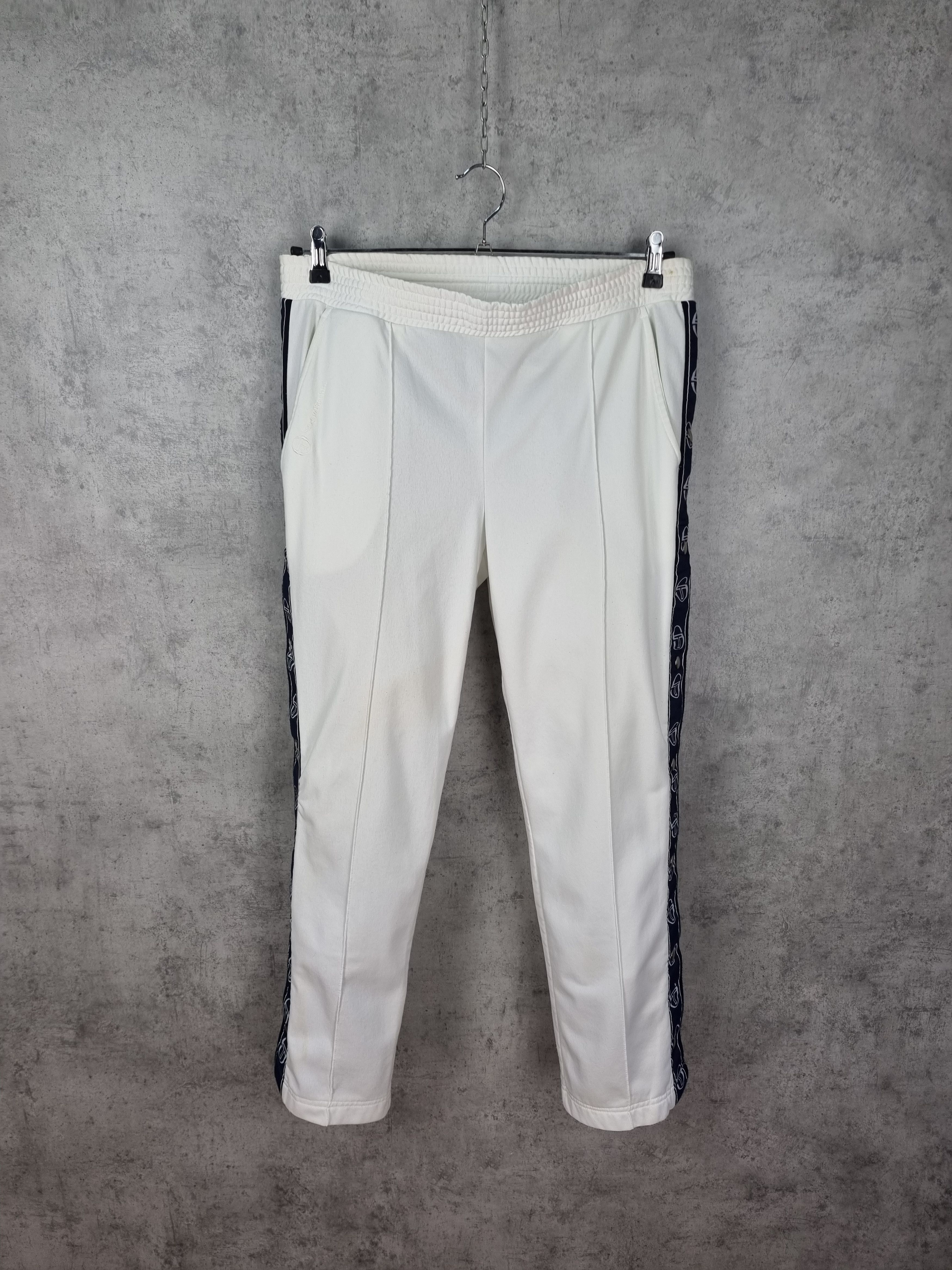 Sergio Tacchini × Vintage Sergio Tacchini Popper Italian Gardenia Tracksuit Pant Size US 36 / EU 52 - 4 Thumbnail