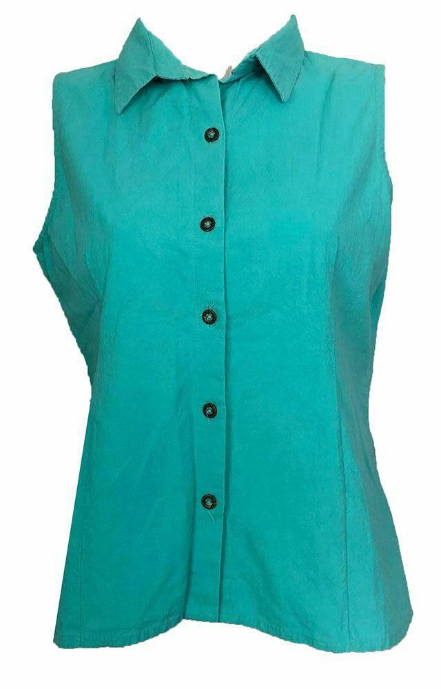 Designer Pre Owned Blue Hand Made Blouse M Size M / US 6-8 / IT 42-44 - 1 Thumbnail