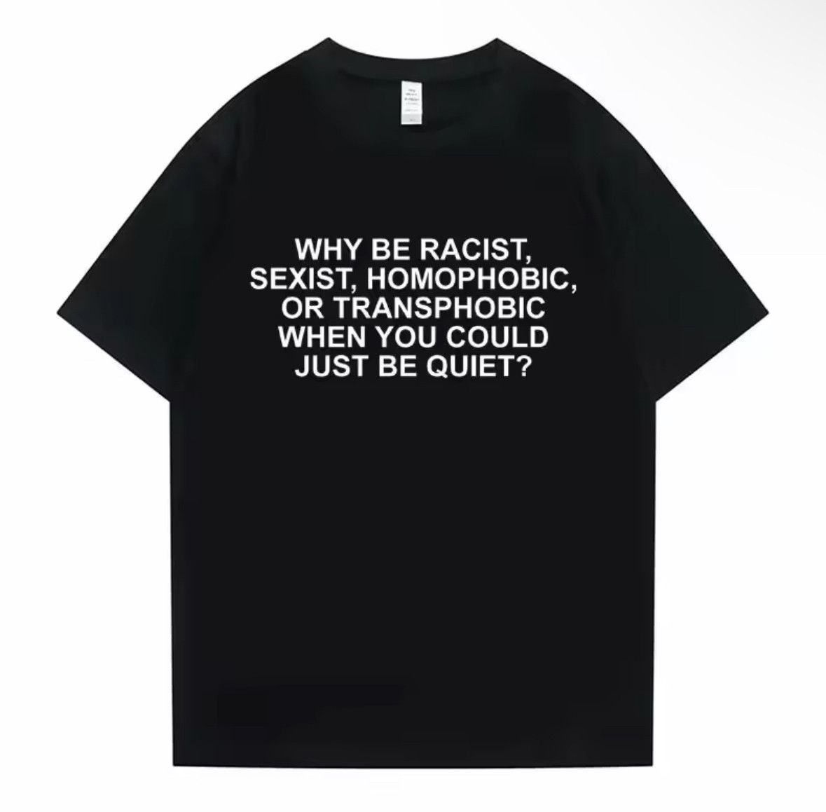 Japanese Brand Y2K Vintage Why Be Racist Frank Short Sleeve T-Shirt Size US XL / EU 56 / 4 - 1 Thumbnail
