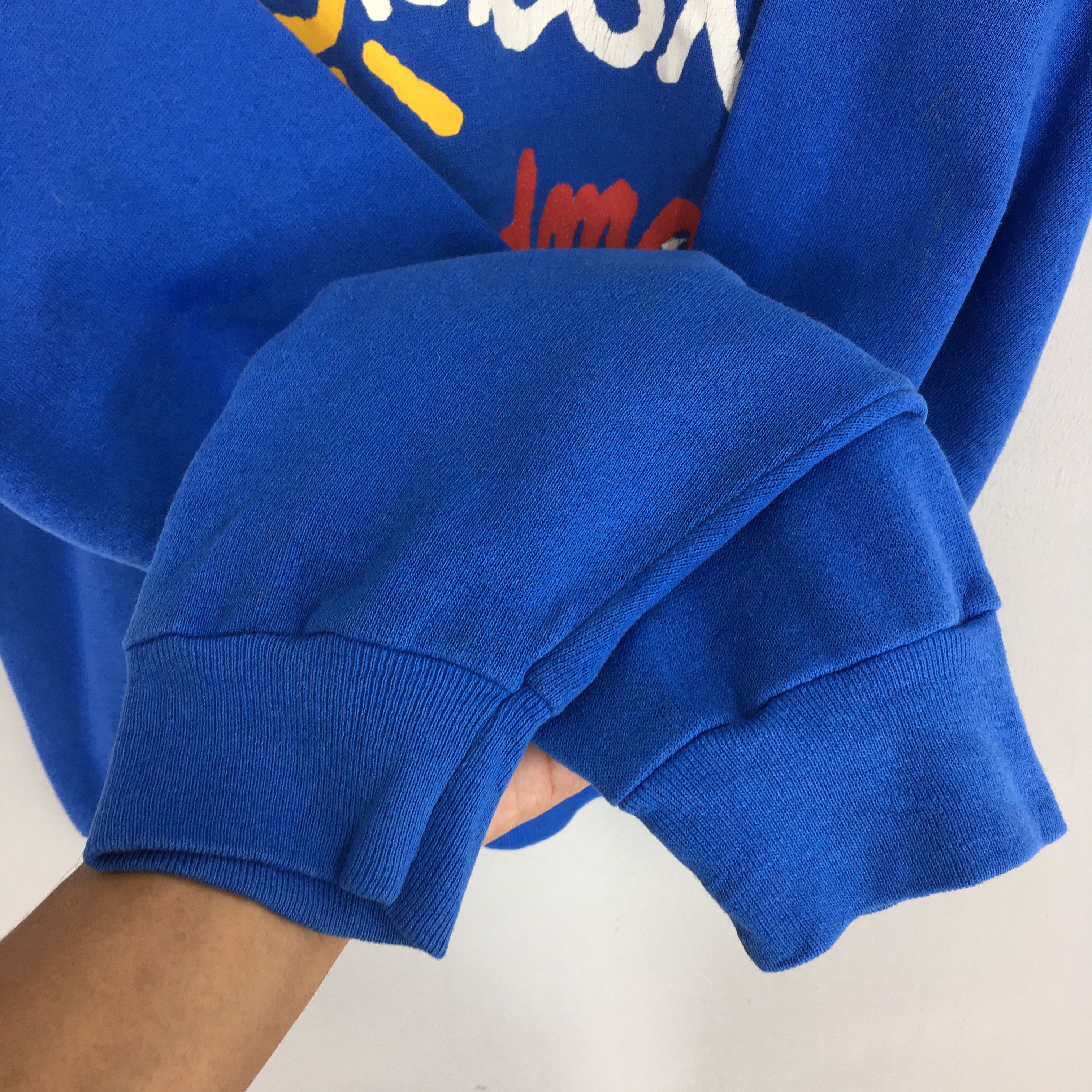 Vintage Vintage 90s Worlds Best Grandma Blue Sweatshirt XLarge Size US XL / EU 56 / 4 - 4 Thumbnail