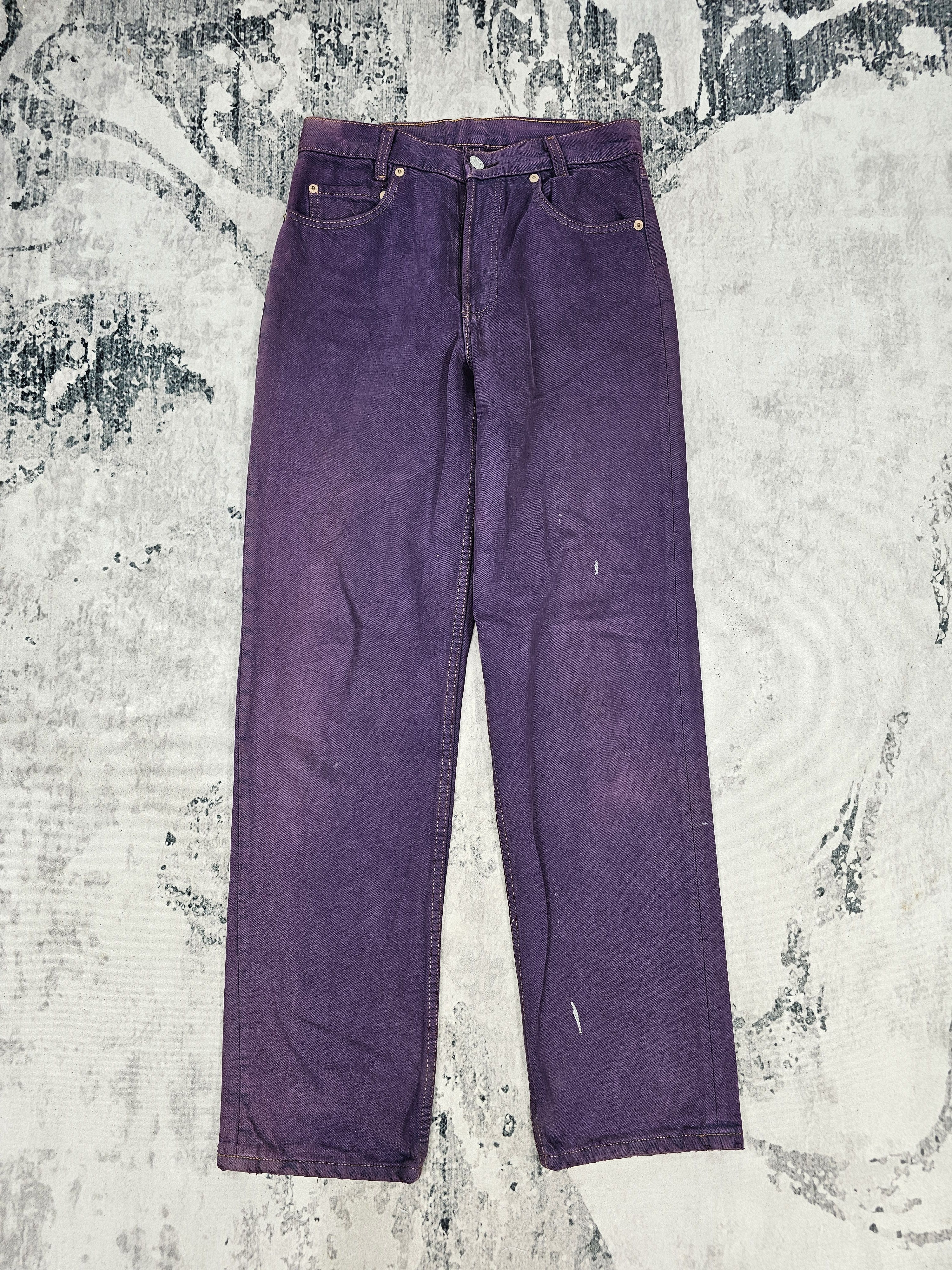 Levi's Vintage Clothing Vtg 90'S LEVIS 501 Purple Faded Jeans Made In USA L0512 Size US 28 / EU 44 - 1 Thumbnail