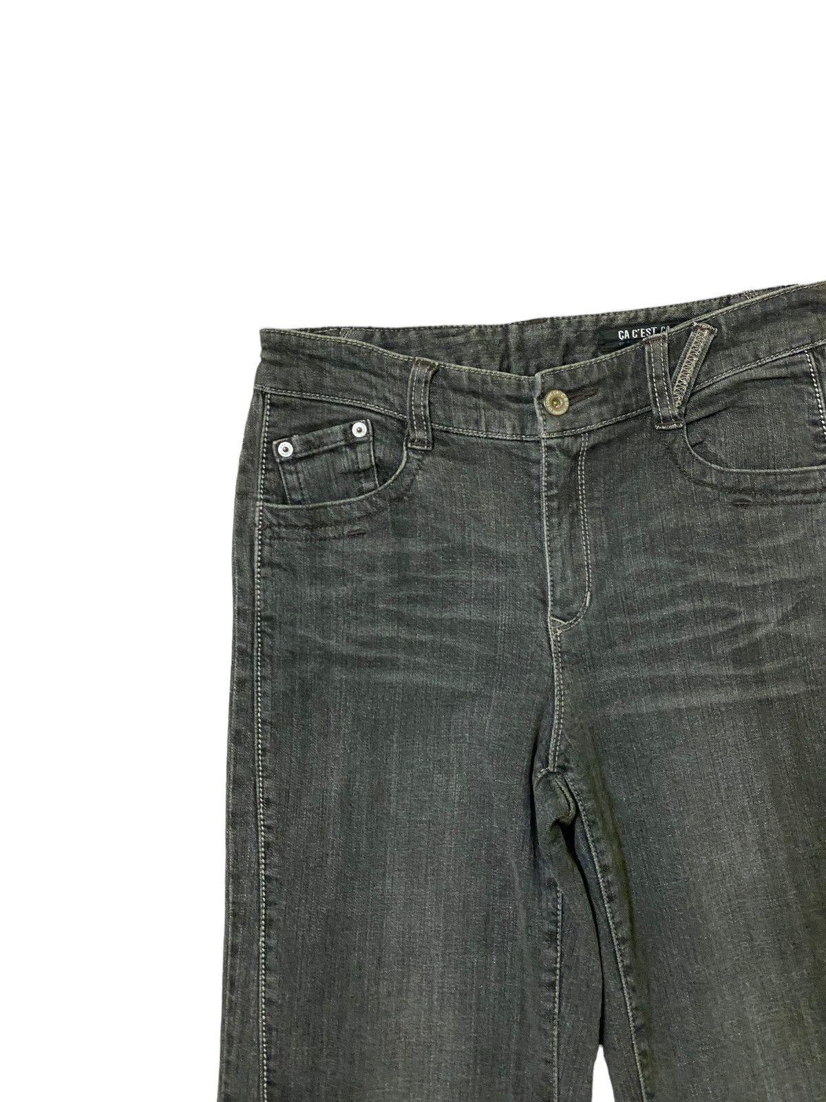 If Six Was Nine × Japanese Brand × Vintage Flared Comme Ci Comme Ca Bootcut Denim Jeans Size US 27 - 4 Thumbnail