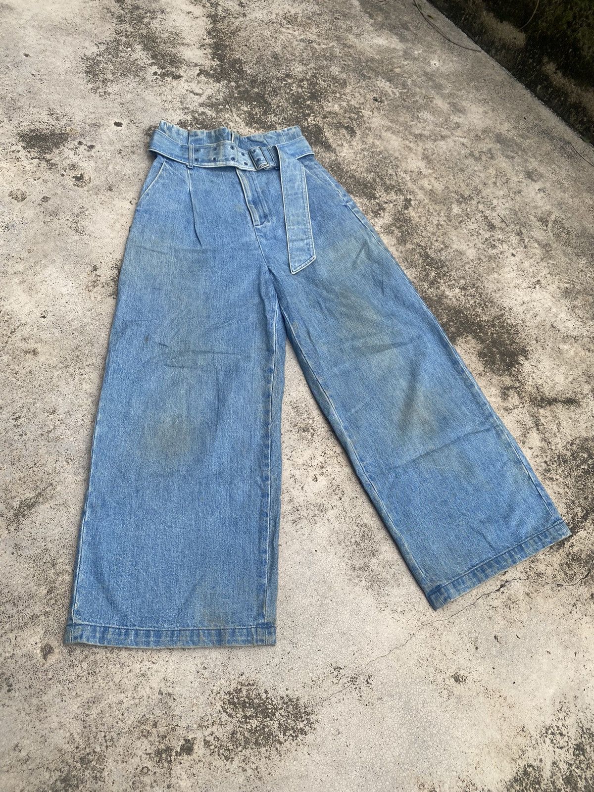 Designer × Japanese Brand × Opening Ceremony Japanese Brand Opening Ceremony Baggy Wide Leg Jeans Size 26" / US 2 / IT 38 - 2 Thumbnail