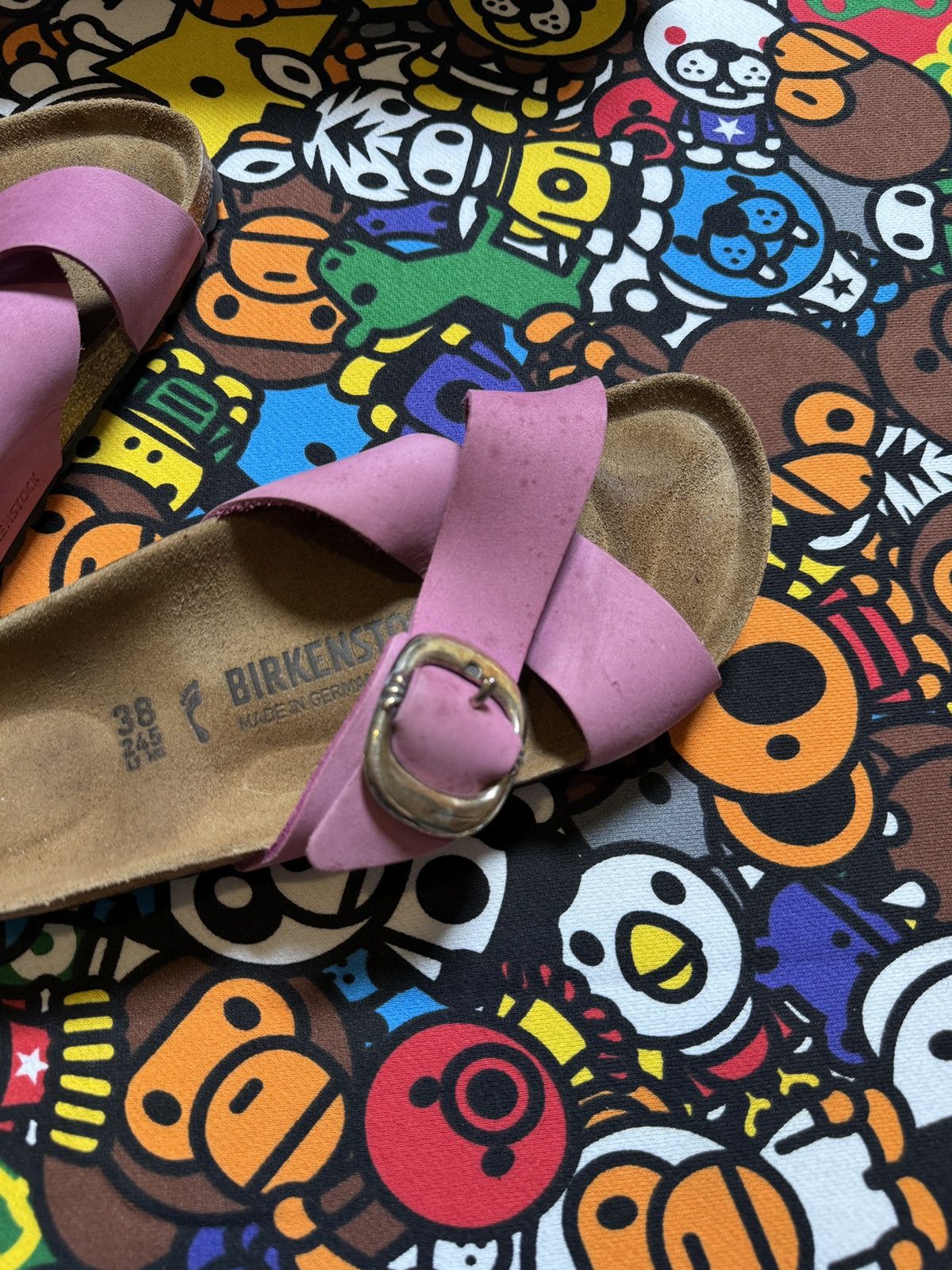 Birkenstock × Chrome Hearts Chrome Hearts X Birkenstock Pink Gunslinger Sandals Size US 7 / IT 37 - 3 Thumbnail