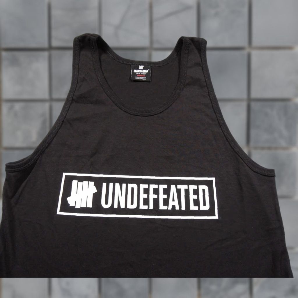 Undefeated Undefeated Shirt Mens Medium Black Tank Top Sleeveless Graphic Tee Streetwear VINTAGE? (no) Size US M / EU 48-50 / 2 - 1 Thumbnail