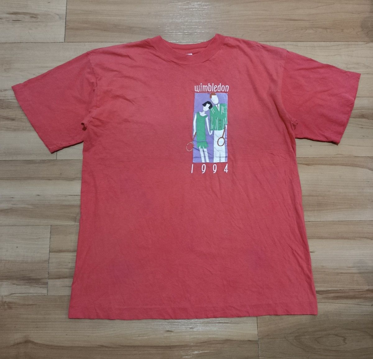 Vintage Vintage wimbledon 1994 t-shirt Size US L / EU 52-54 / 3 - 1 Thumbnail