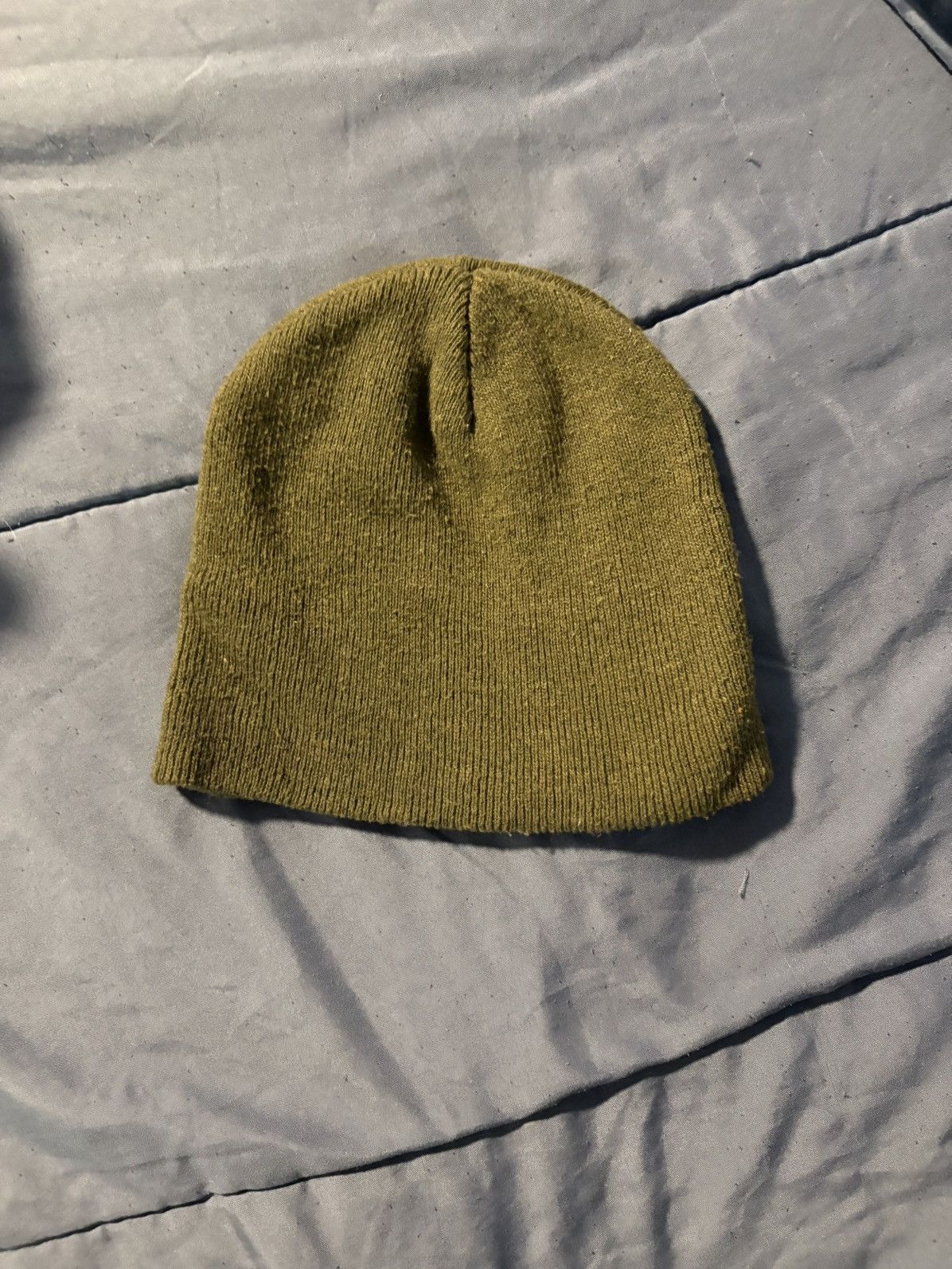 Other Olive Knit Beanie Stretch Hat Unisex Outdoor Ski Snowboard Size ONE SIZE - 3 Thumbnail