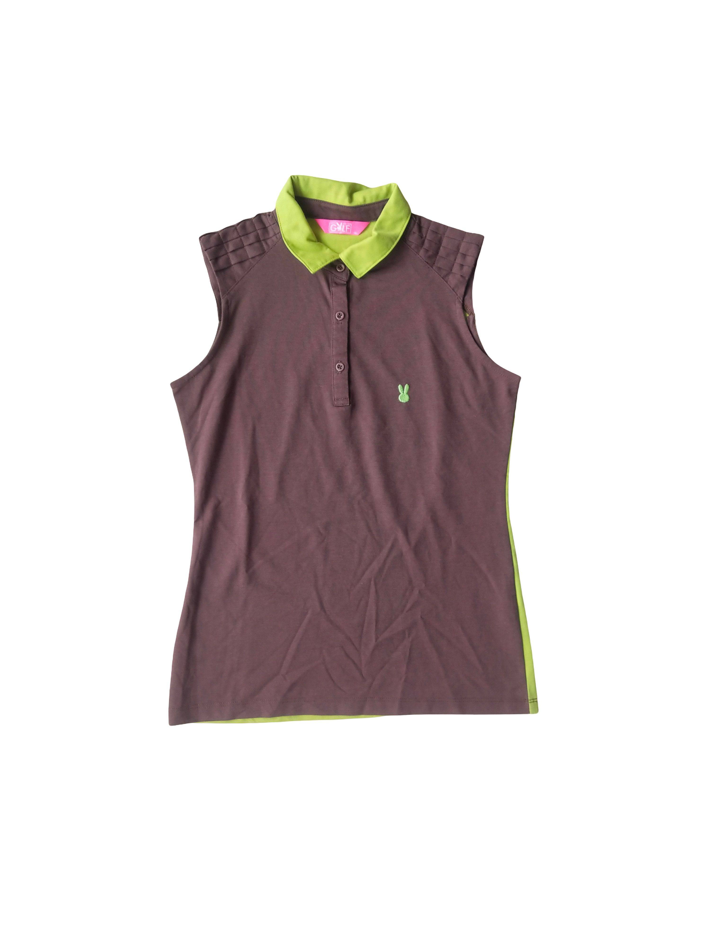Playboy Playboy Golf Colorblock Sleeveless Polo Shirt Size S / US 4 / IT 40 - 4 Thumbnail