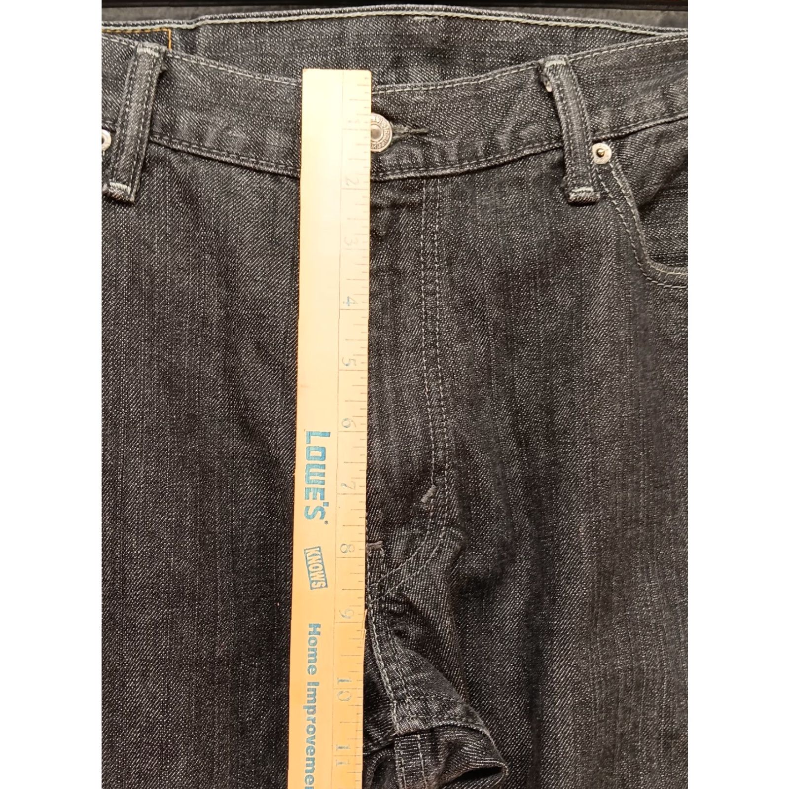 Levi's Levi's 514 Jeans Mens 36x34 Black Straight 5-Pocket Denim Cotton Wash Dark Logo USA Belt Loop GUC Size US 36 / EU 52 - 6 Thumbnail