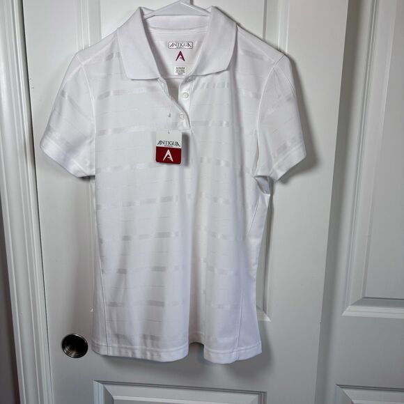 Antigua Antigua Golf Polo Women Striped Desert Dry Short Sleeve M Size M / US 6-8 / IT 42-44 - 1 Thumbnail