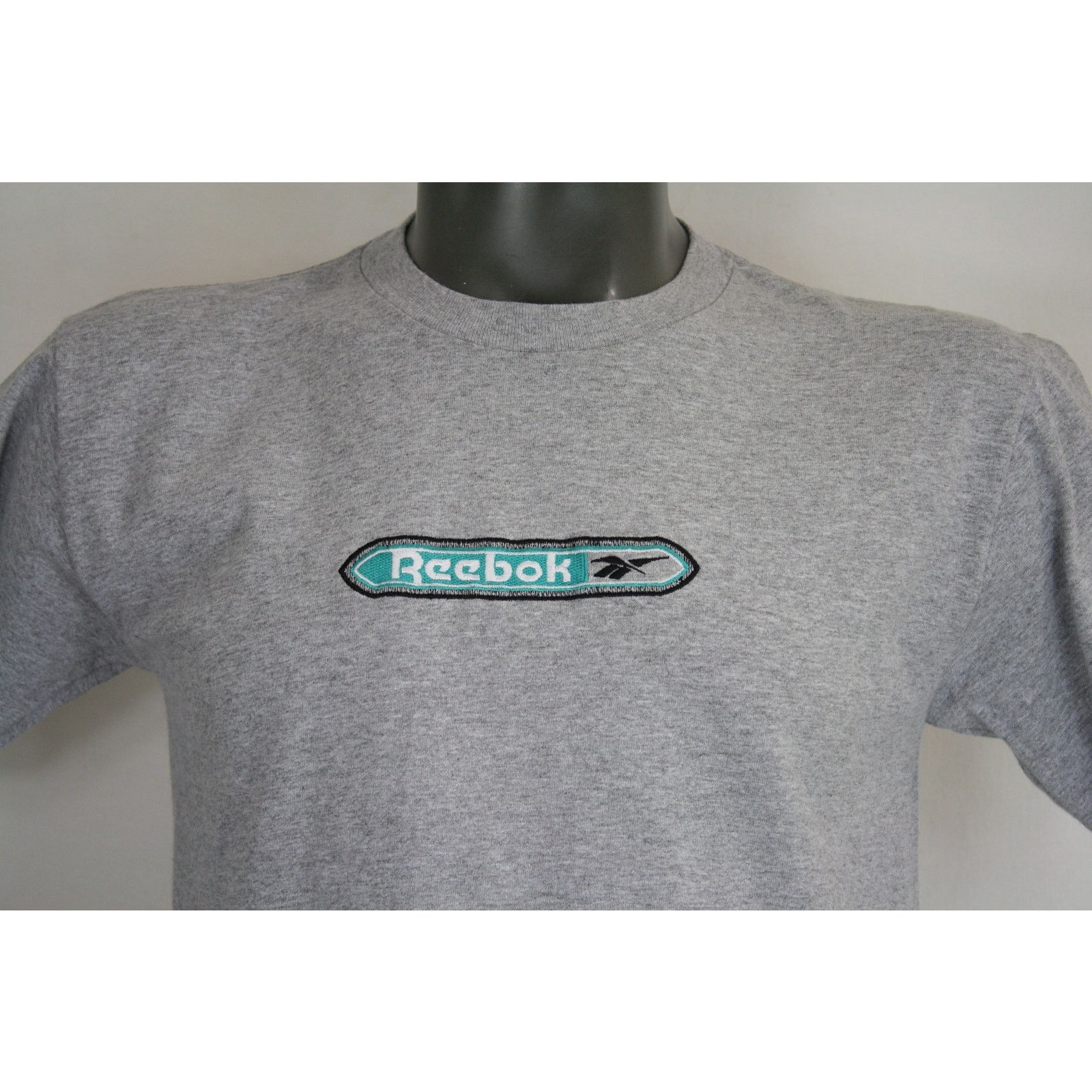 Reebok Vintage Reebok Shirt Mens M Gray Embroidered Logo Made Tee Size US M / EU 48-50 / 2 - 2 Thumbnail