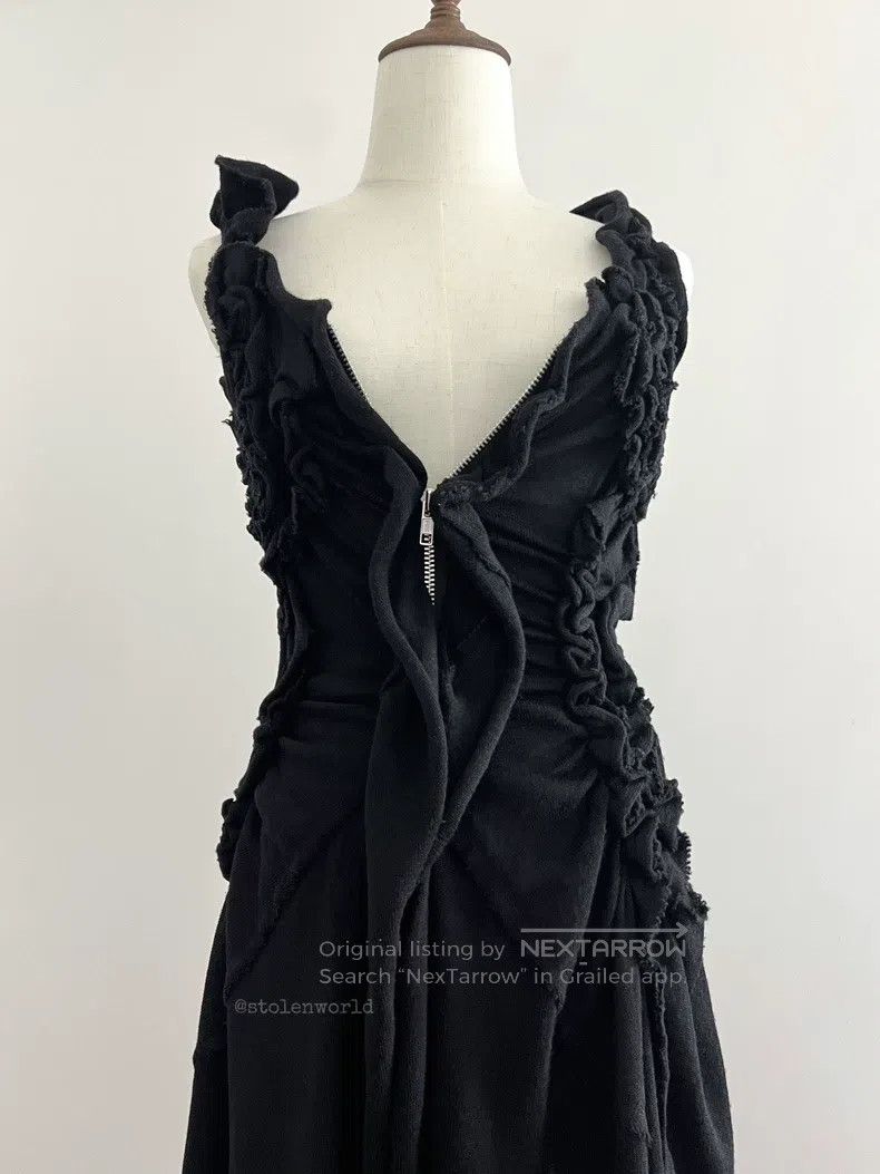 Comme des Garcons Comme Des Garcons Irregular pleated wool dress Size XS / US 0-2 / IT 36-38 - 8 Thumbnail