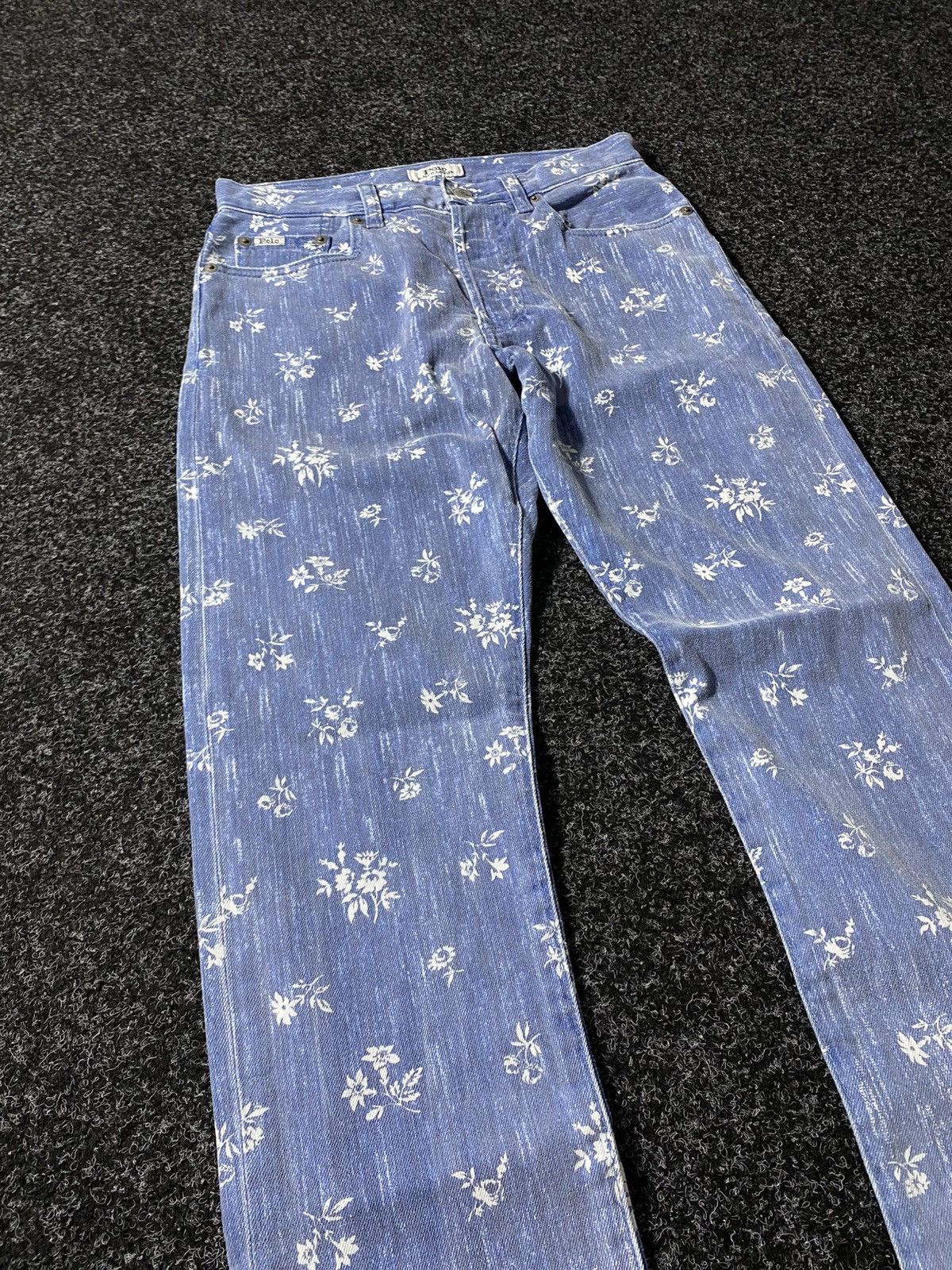 If Six Was Nine × Polo Ralph Lauren × Vintage Vintage Y2K Floral Polo Ralph Lauren Jeans baggy pants Size 27" / US 4 / IT 40 - 6 Thumbnail