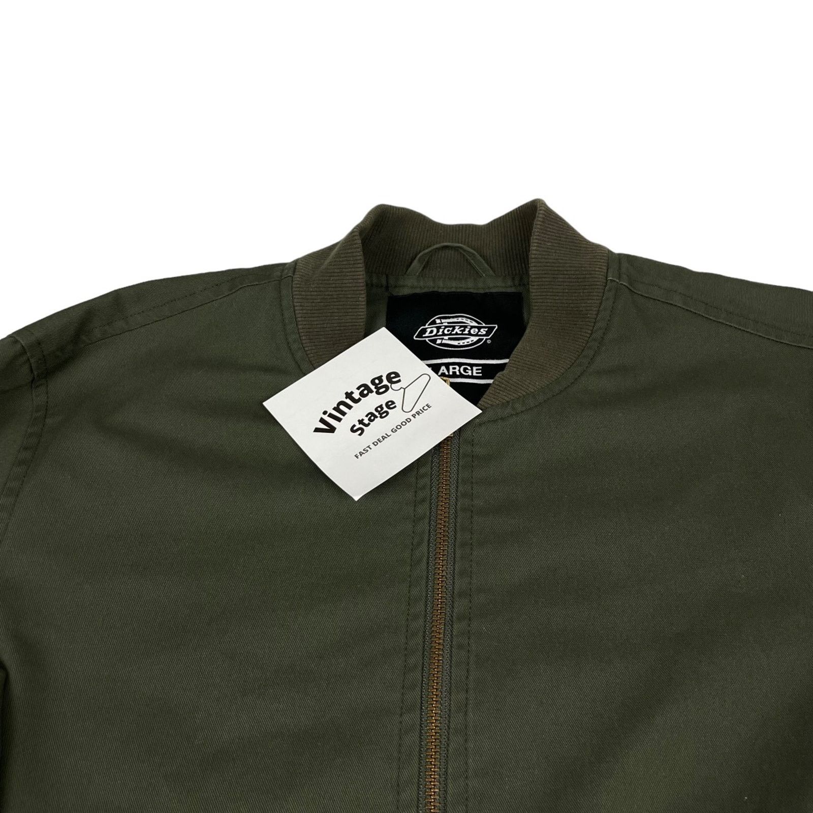 Dickies Dickies Bomber Jacket Khaki Size L detroit style Size US L / EU 52-54 / 3 - 3 Thumbnail