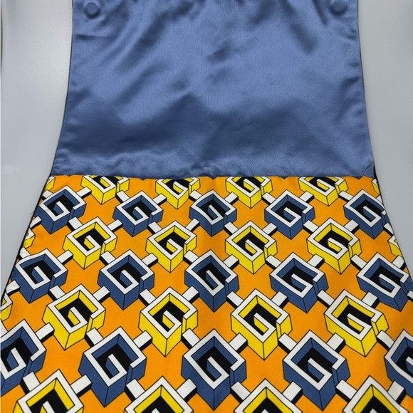 Gucci Gucci Geometric Pattern Silk Travel Dust Bag Cover Orange Ye Size ONE SIZE - 3 Thumbnail
