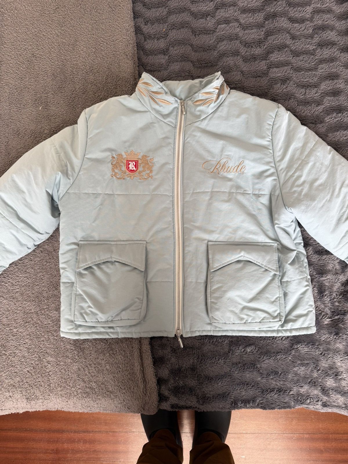 Rhude Championnat Puffer 'Stone Blue'