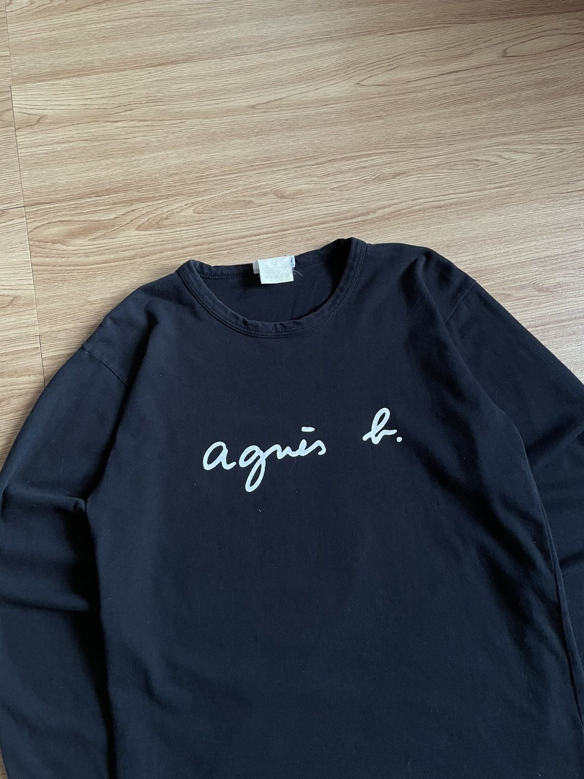 agnes b. Agnes B. Spell Out Long Sleeve Tee Size US M / EU 48-50 / 2 - 2 Thumbnail