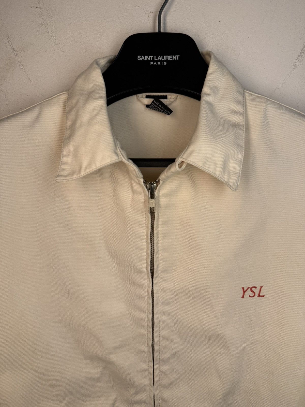 Yves Saint Laurent Cotton YSL Windbreaker Jacket 90s Bomber Zip Up Vintage Size US M / EU 48-50 / 2 - 11 Thumbnail