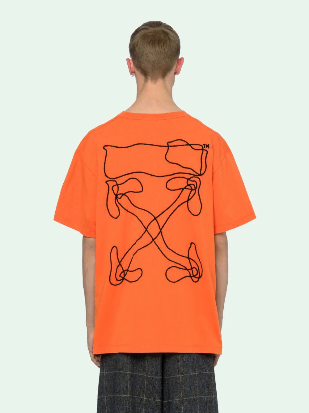 Off-White × Virgil Abloh OFF-WHITE Oversized Abstract Arrows Embroidered T-shirt Size US S / EU 44-46 / 1 - 1 Thumbnail