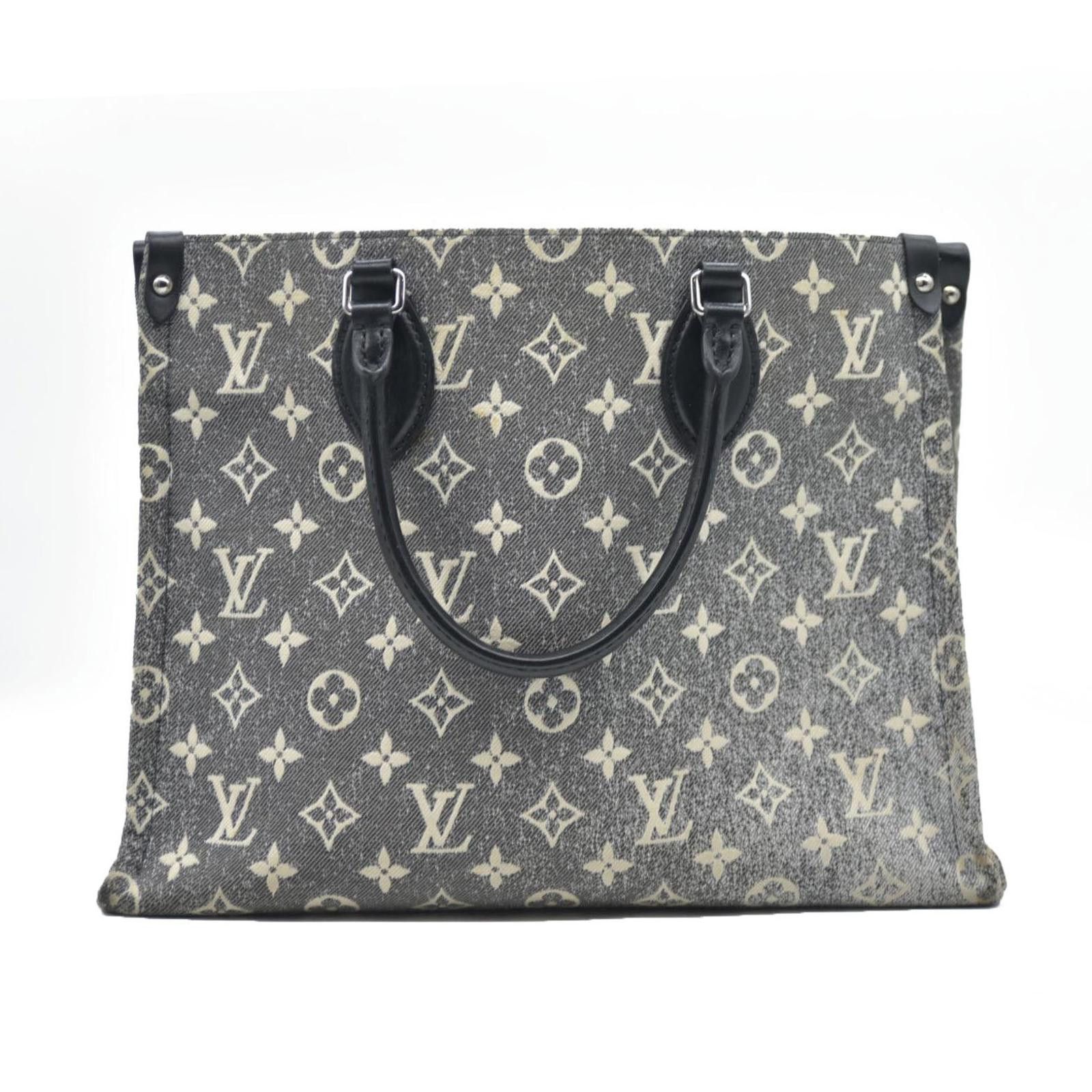 Louis Vuitton Louis Vuitton Monogram Jacquard Denim Onthego MM Black Size ONE SIZE - 4 Thumbnail