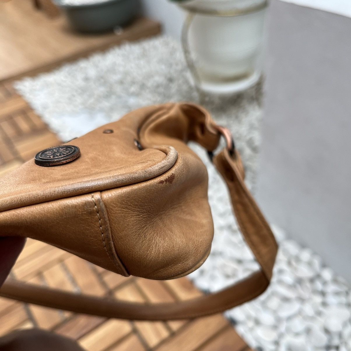 Leather × Y's × Yohji Yamamoto Leather Bag Yohji Yamamoto SACSNY Y'Saccs Vintage Hand Bags Size ONE SIZE - 14 Thumbnail