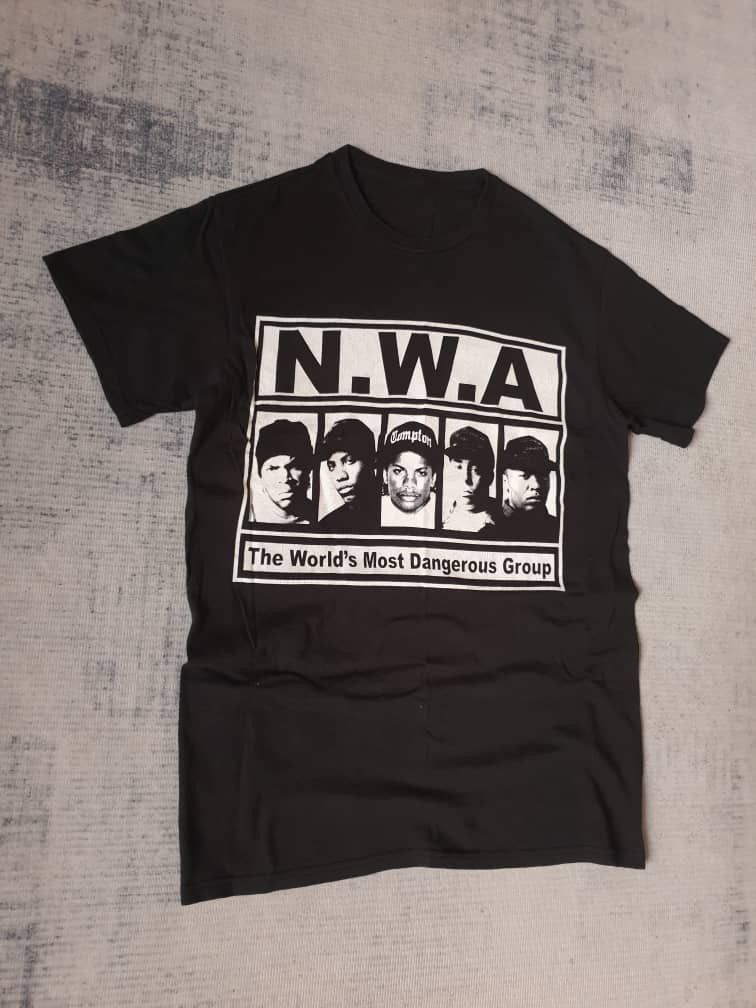 Japanese Brand Nwa Rappers black colour shirt Size US S / EU 44-46 / 1 - 4 Thumbnail