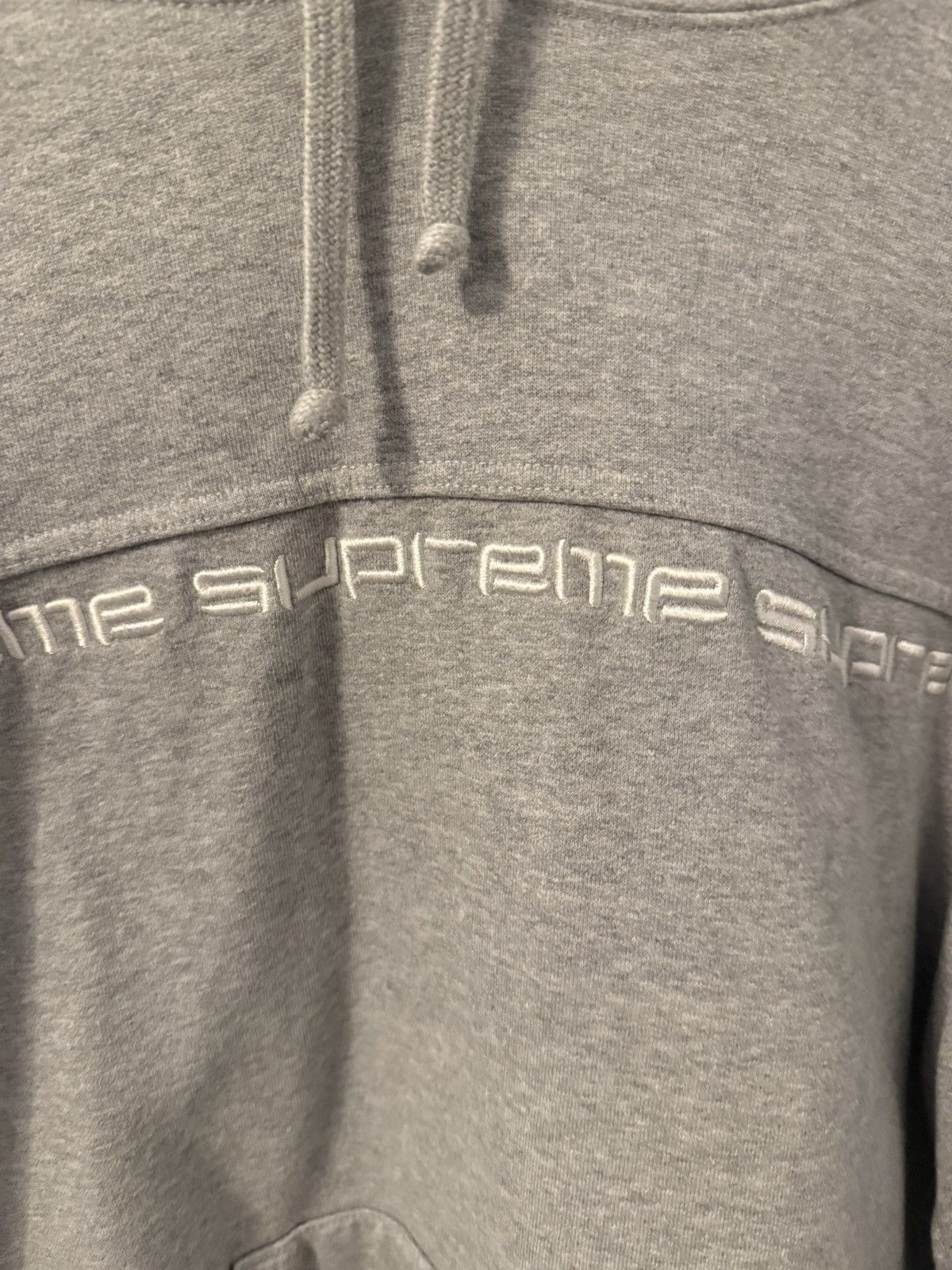 Supreme FW18 Supreme Text Stripe Hoodie Size US M / EU 48-50 / 2 - 2 Thumbnail