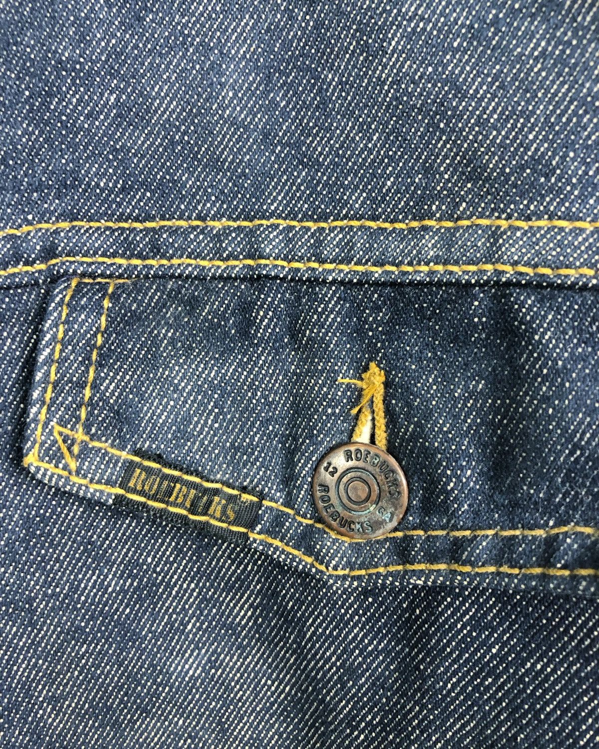 Sears Rare Vintage 80s Sears Roebucks Shearling Denim Jacket Size US XL / EU 56 / 4 - 4 Thumbnail
