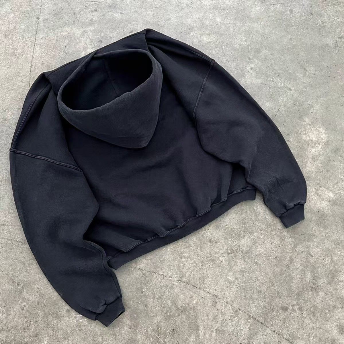 Japanese Brand × Vintage Black casual retro shadow print hoodie y2k Size US L / EU 52-54 / 3 - 2 Thumbnail